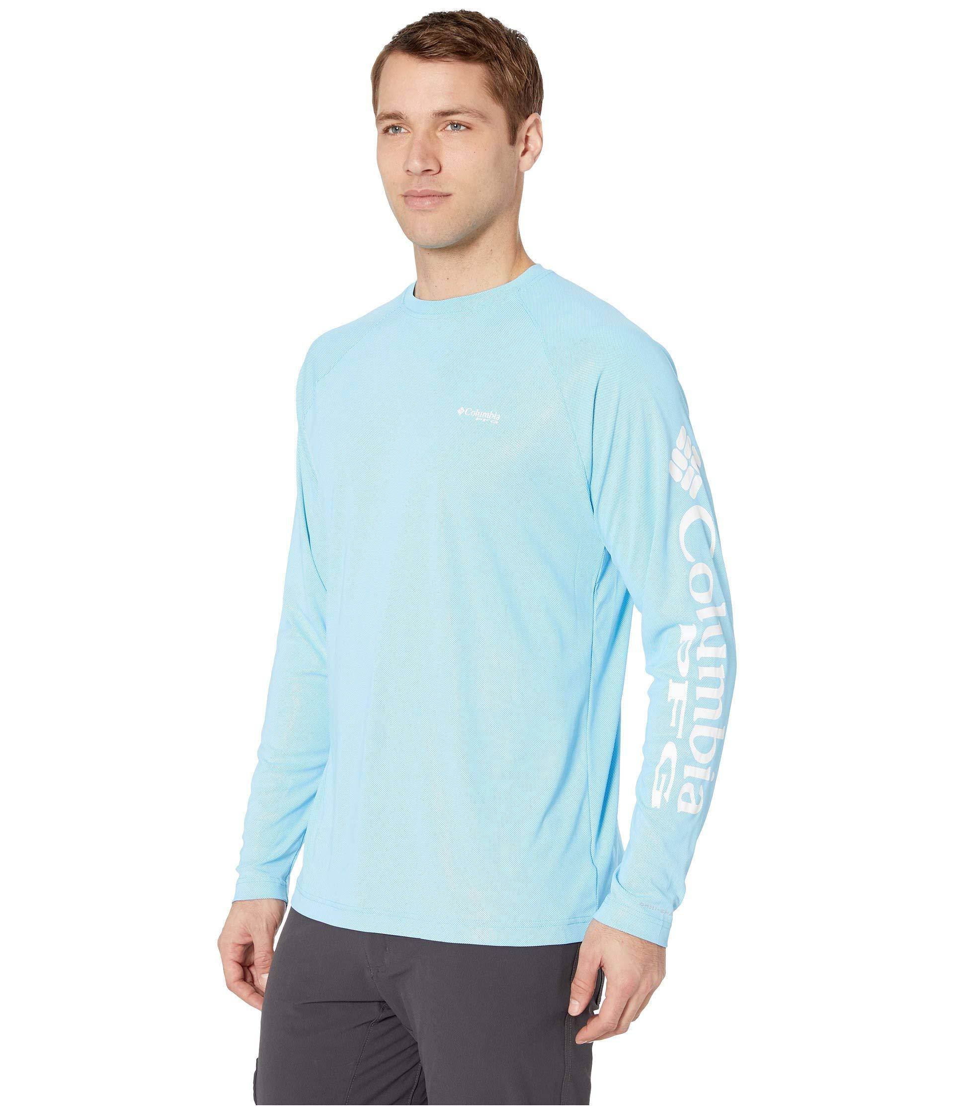 columbia blue long sleeve shirt