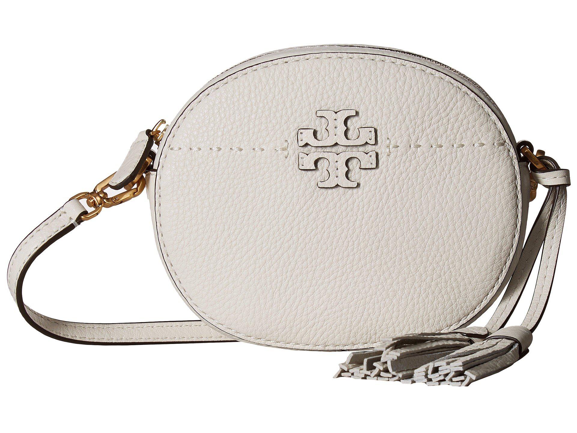 Tory Burch New Ivory McGraw Pebbled Leather Crossbody Camera Bag, Best  Price and Reviews