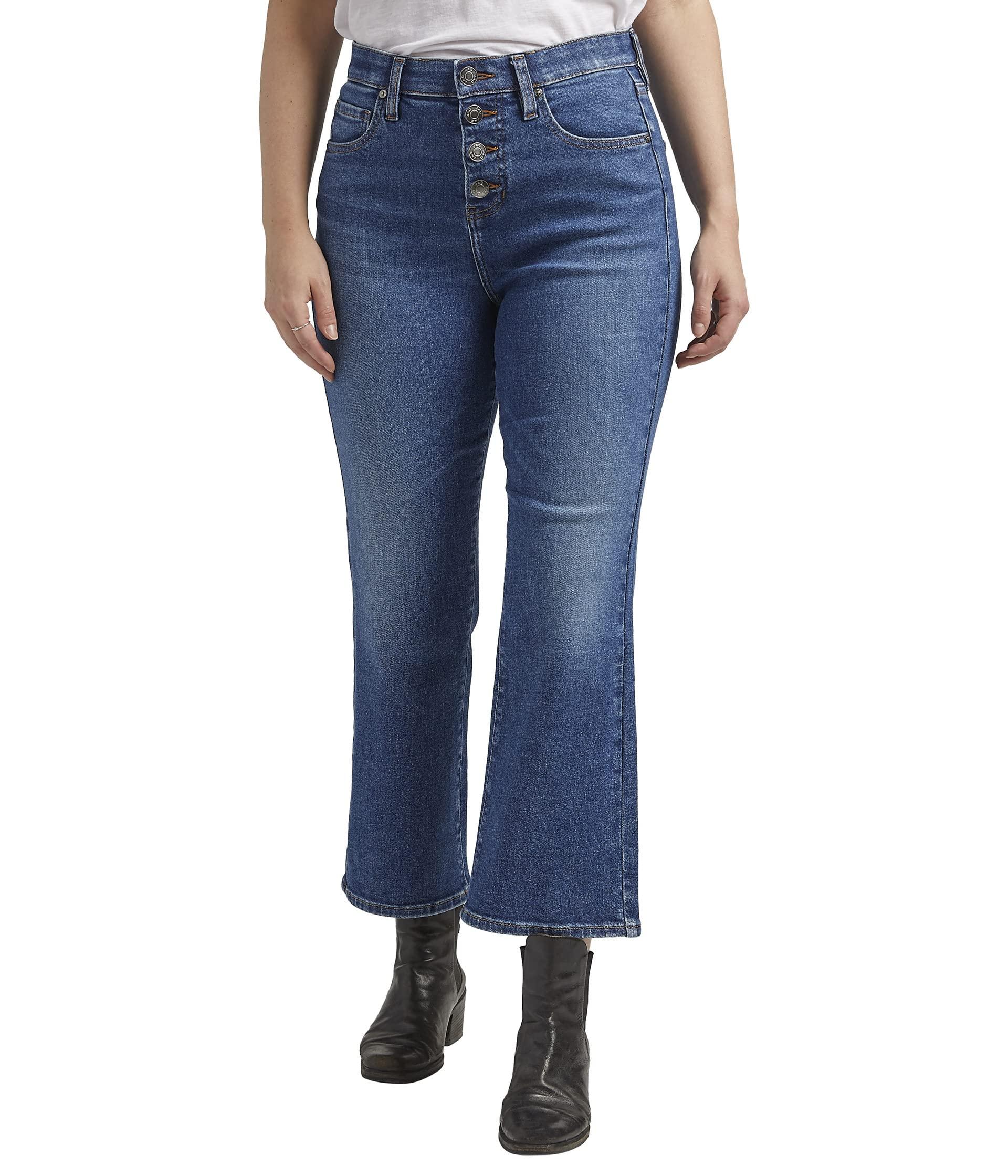 Jag Jeans Phoebe High-rise Cropped Bootcut Jeans in Blue | Lyst