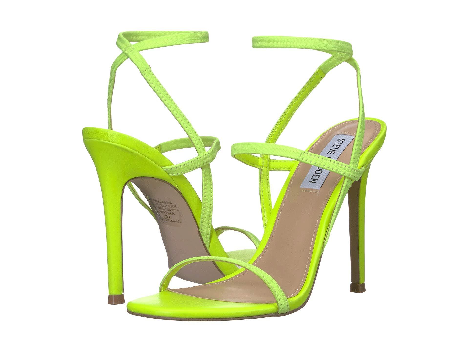 lime green heels steve madden