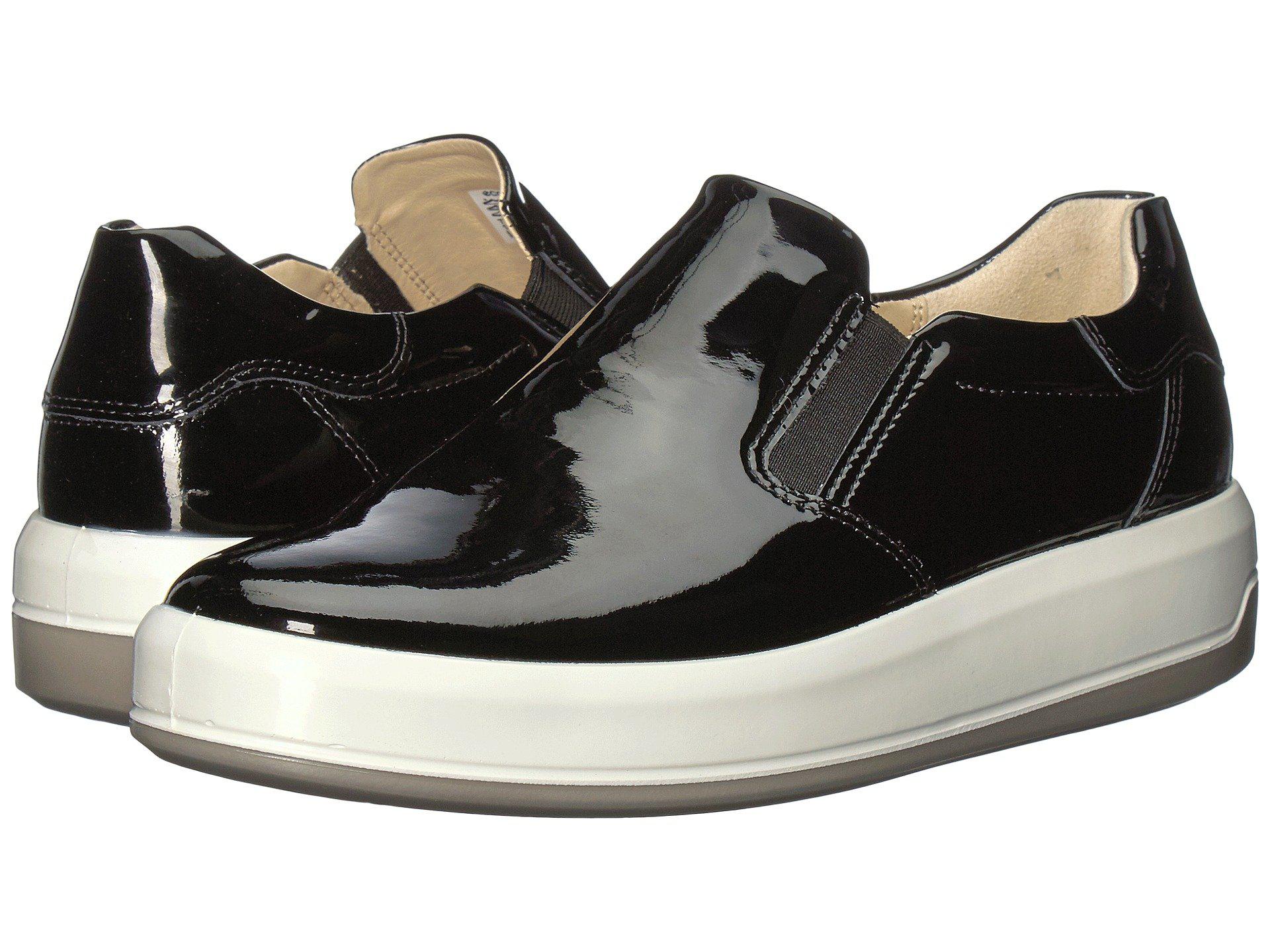 ecco black patent shoes