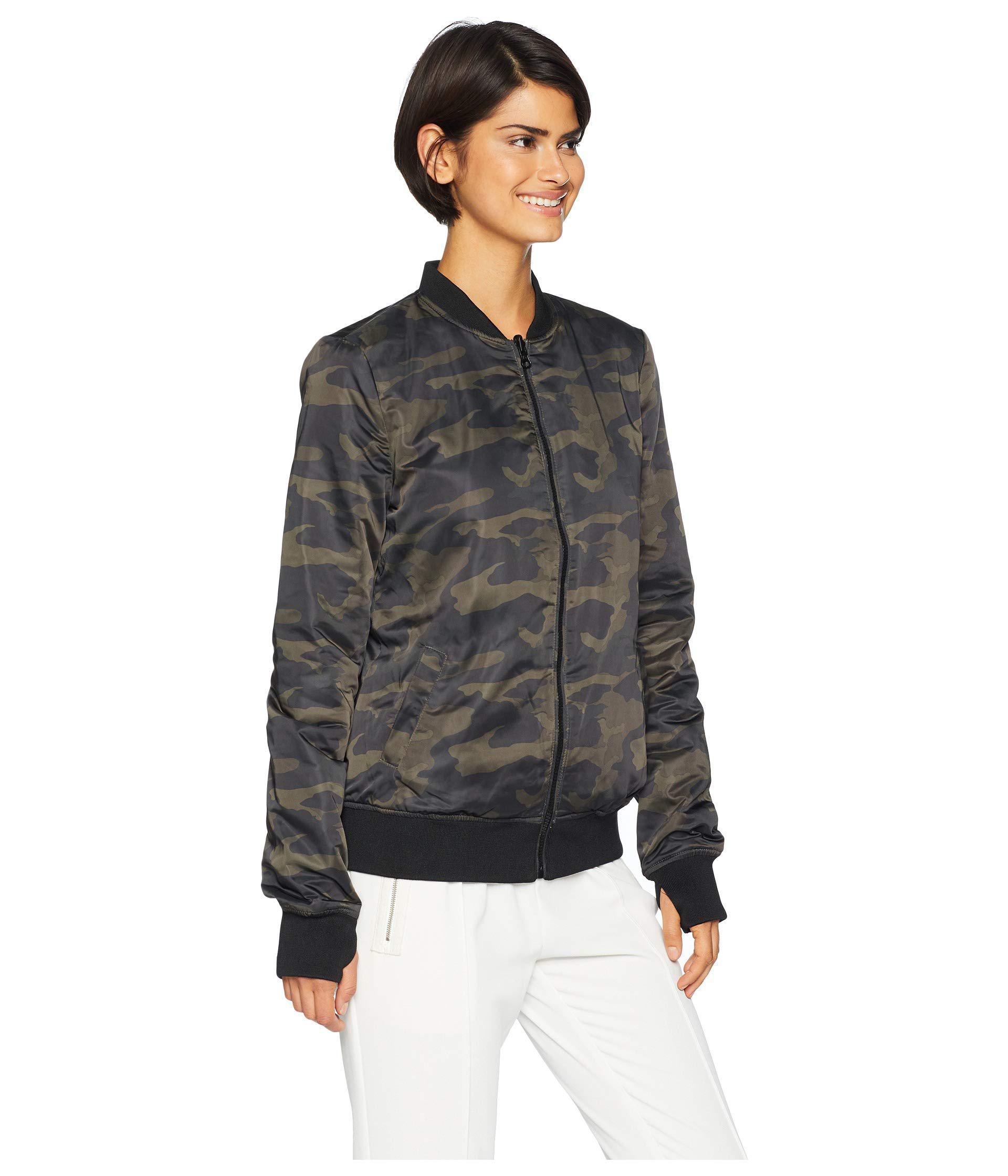 BLANC NOIR Synthetic Reversible Bomber Jacket in Camo/Taupe Grey (Gray) -  Lyst