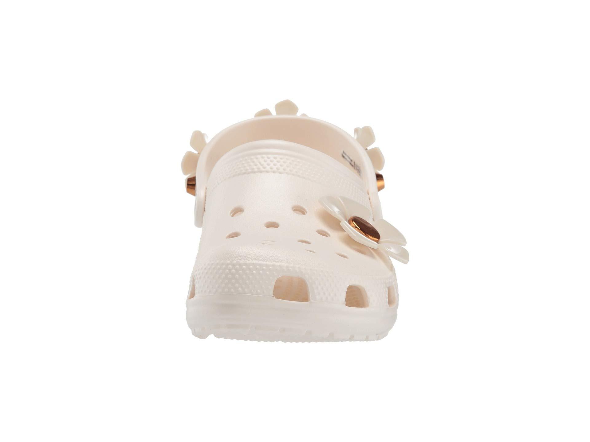 classic metallic blooms clog