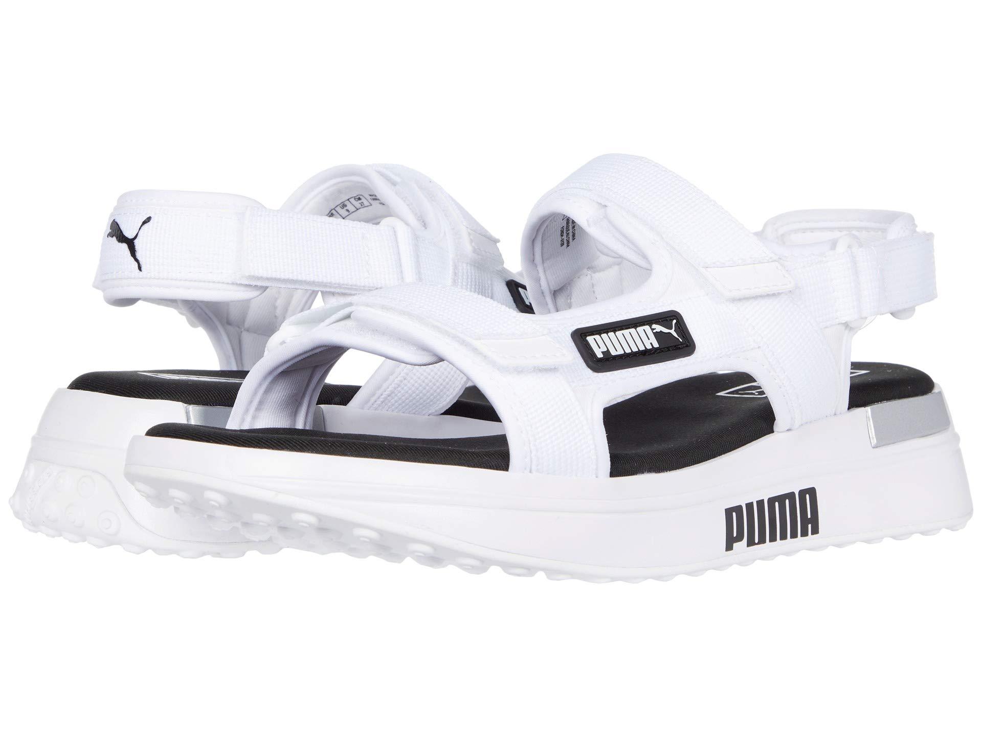 Puma Rubber Future Rider Sandal In White For Men Lyst Puma Rubber Future Rider Sandal In White For Men Lyst