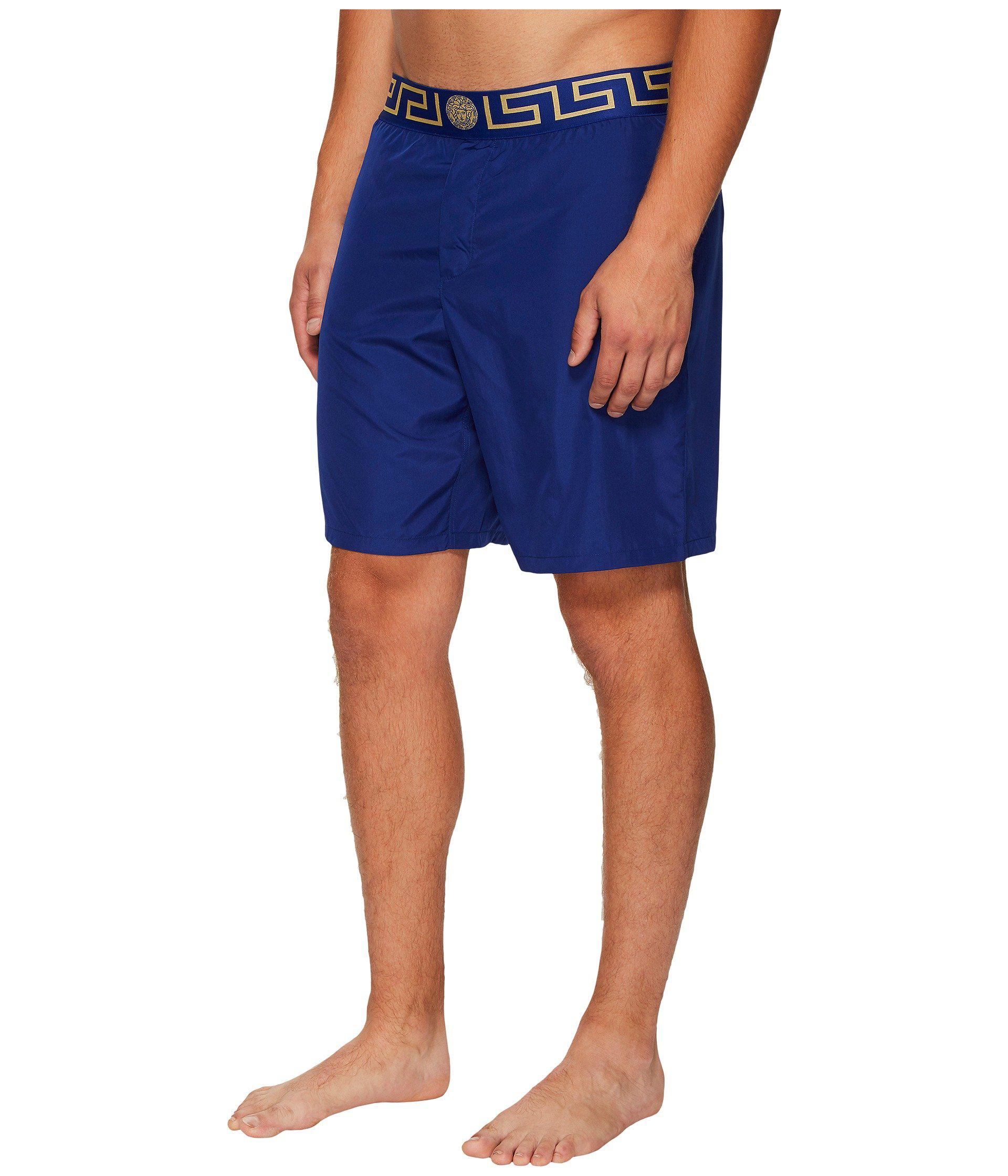 blue versace shorts