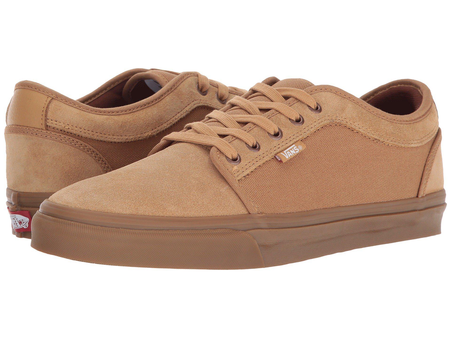 Leather vans top chukka low
