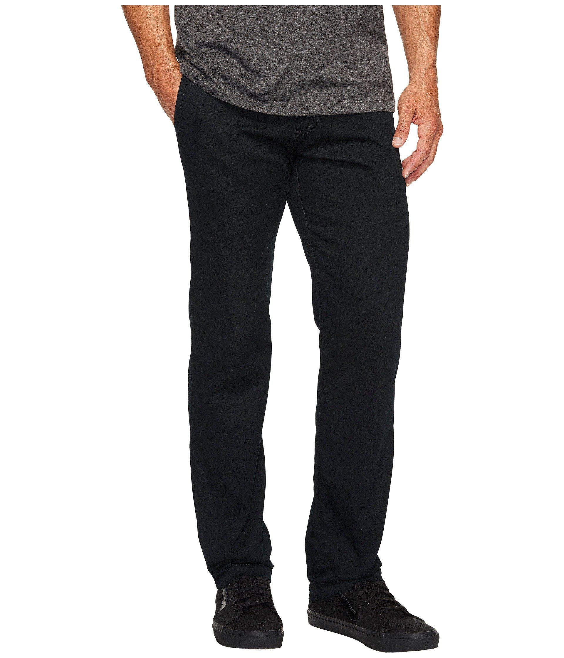 Vans Cotton Authentic Stretch Chino Pants in Black for Men - Lyst