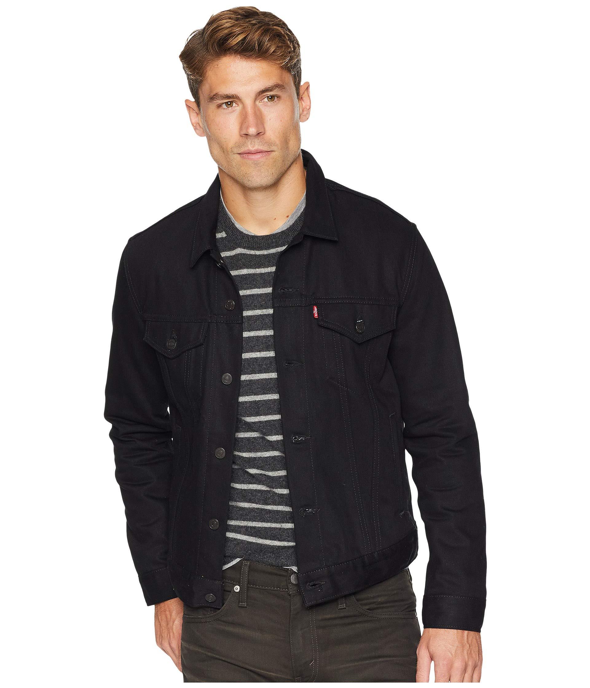 black mens levis jacket