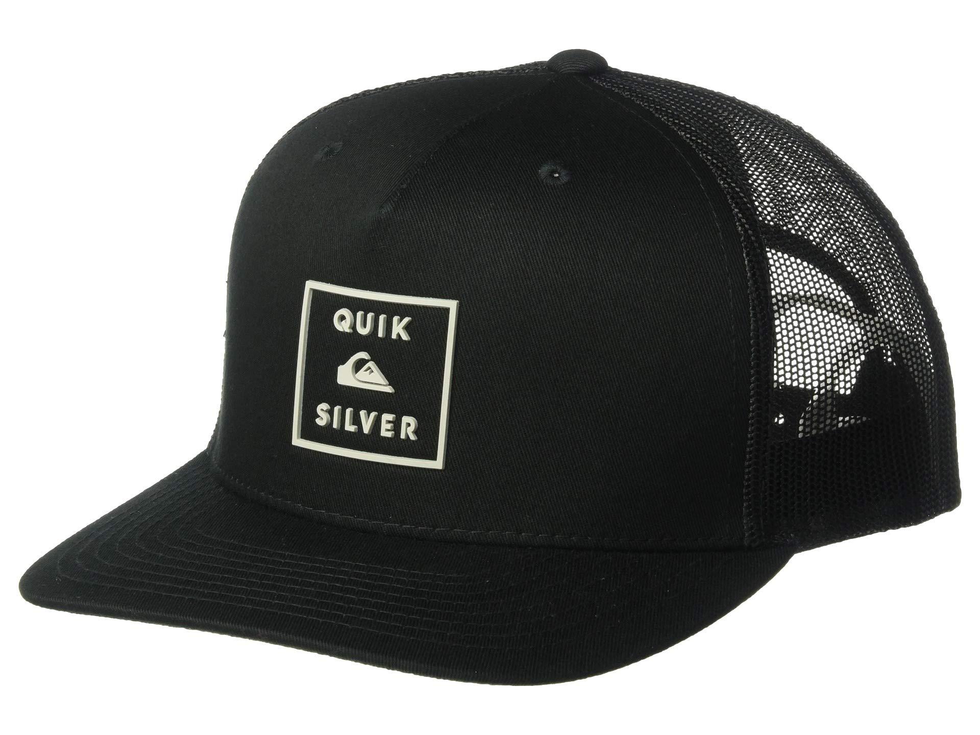 Quiksilver Cotton Locked In Trucker Hat in Black for Men - Lyst