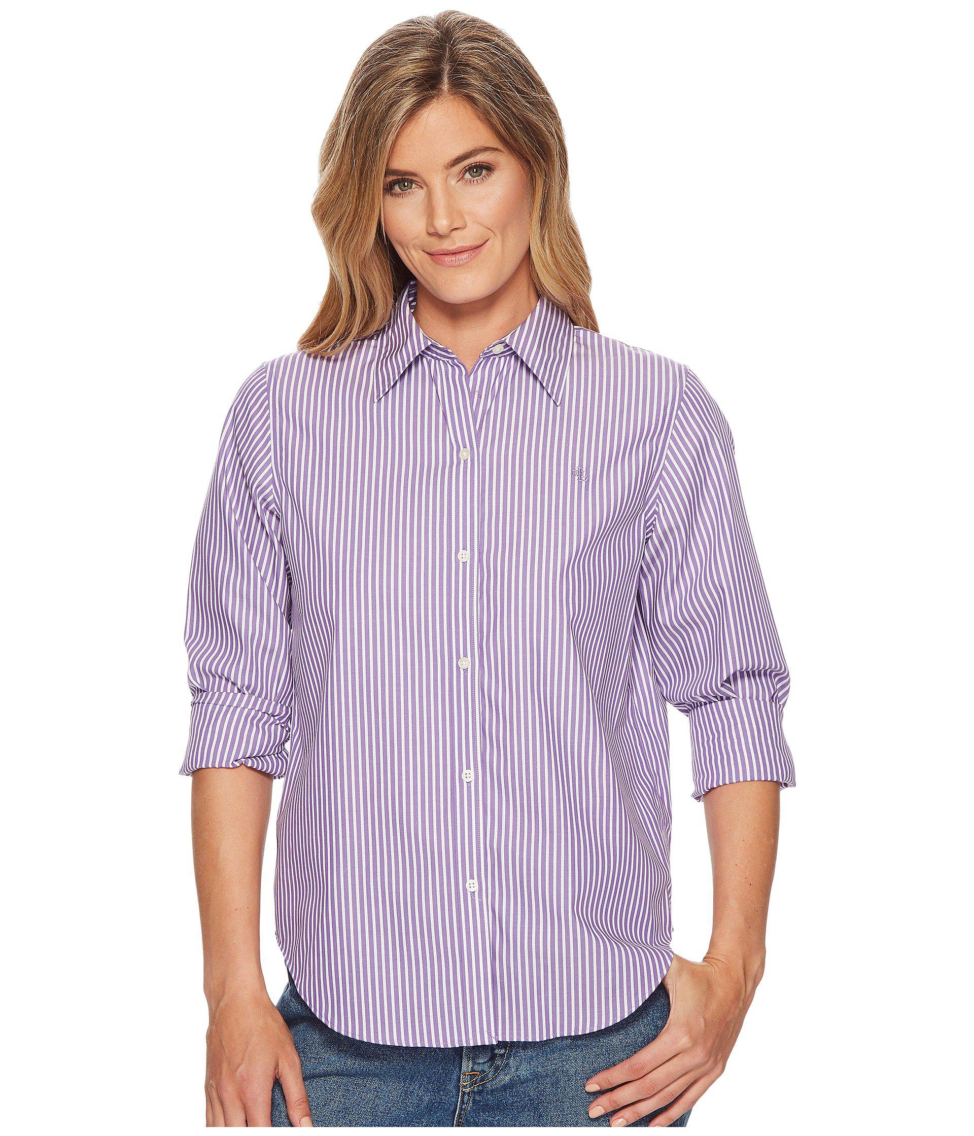 ralph lauren white button down shirt women's