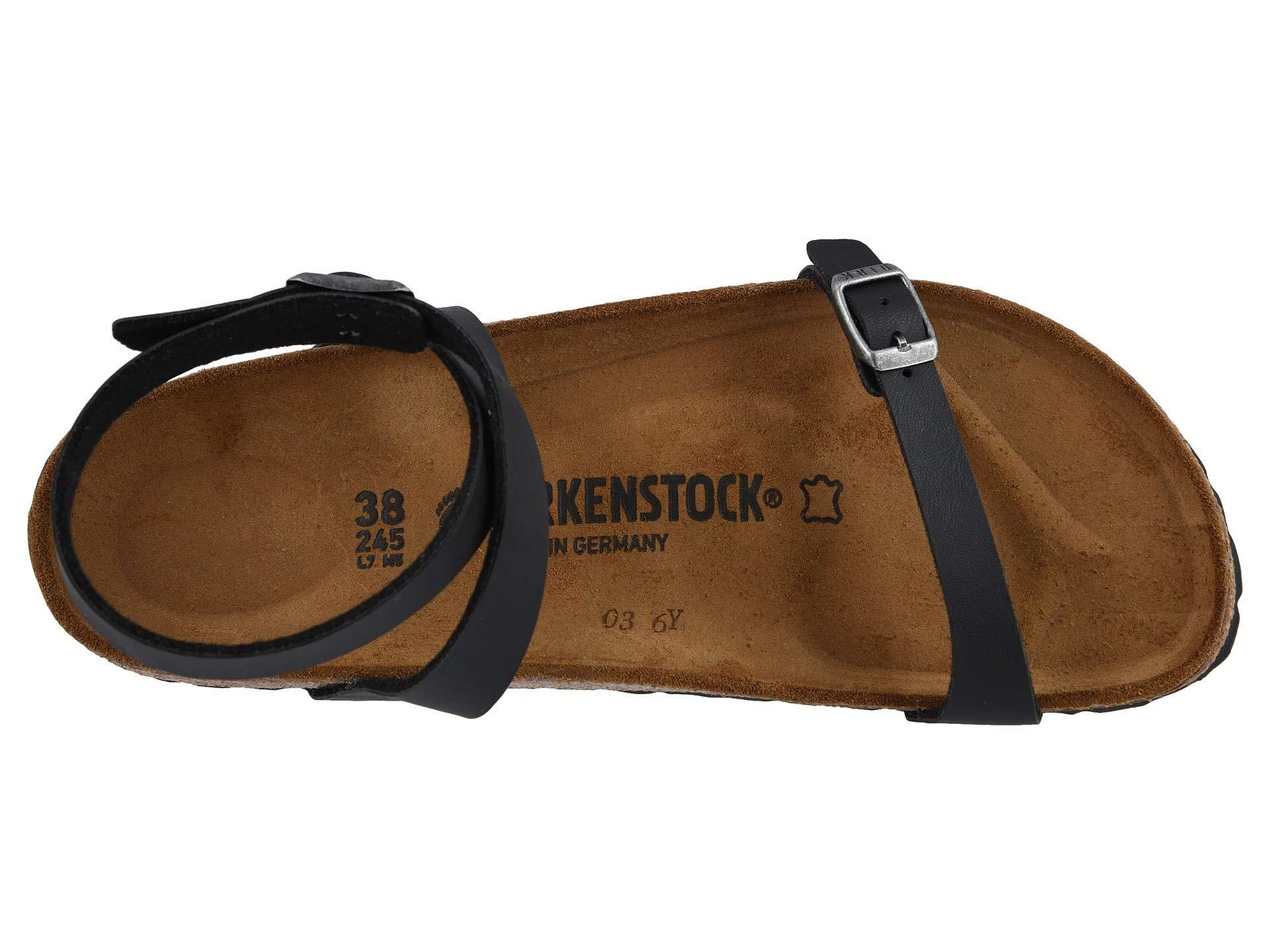 Birkenstock Leather Daloa Sandal in Black - Save 1% | Lyst