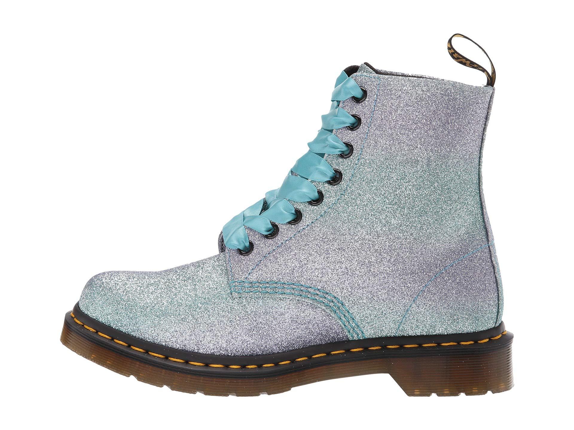 dr martens pascal glitter blue