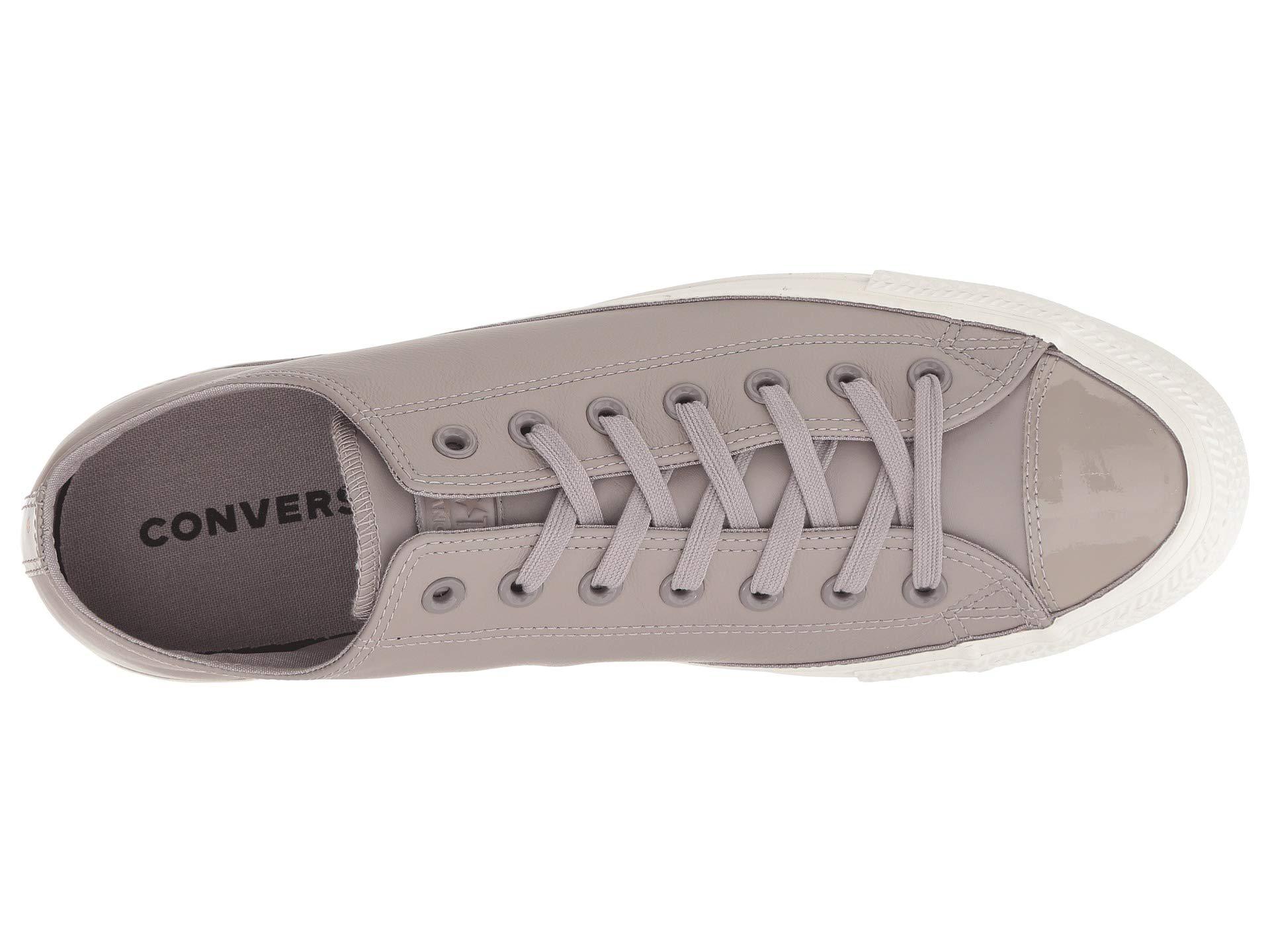landmænd videnskabsmand emulering Converse Chuck Taylor All Star Leather - Ox (mercury Grey/mercury Grey)  Lace Up Casual Shoes in Gray for Men | Lyst