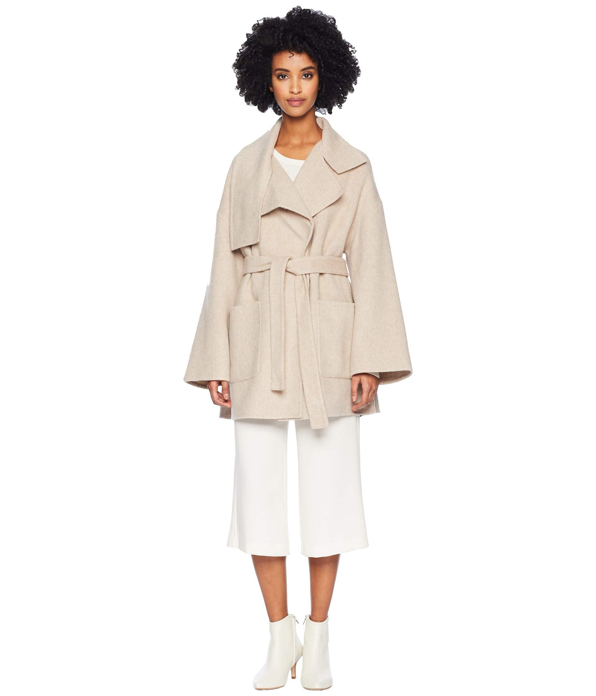 Vince Wool Blanket Coat in Brown Lyst