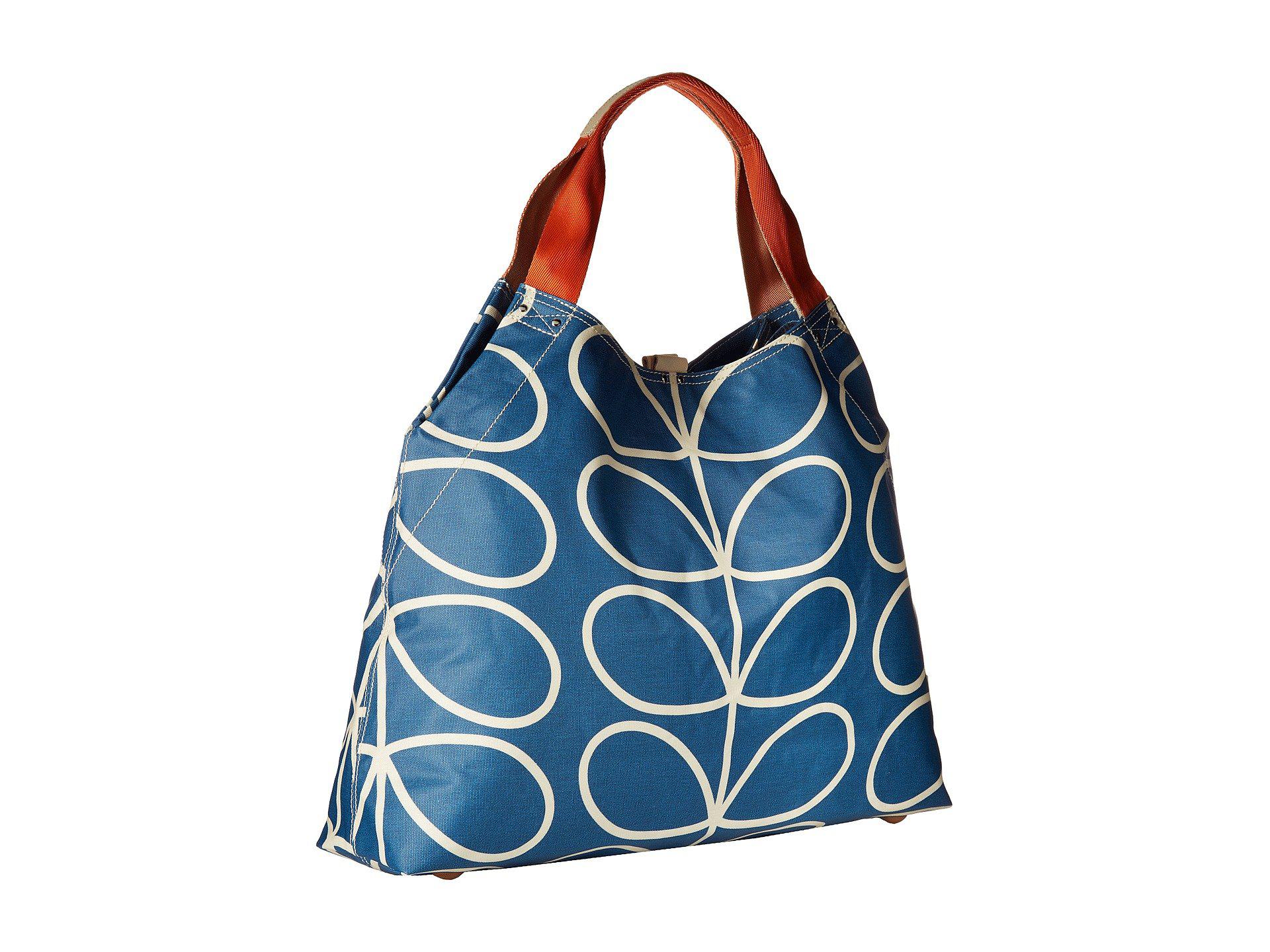 Orla Kiely Giant Linear Stem Large Holdall in Blue Lyst