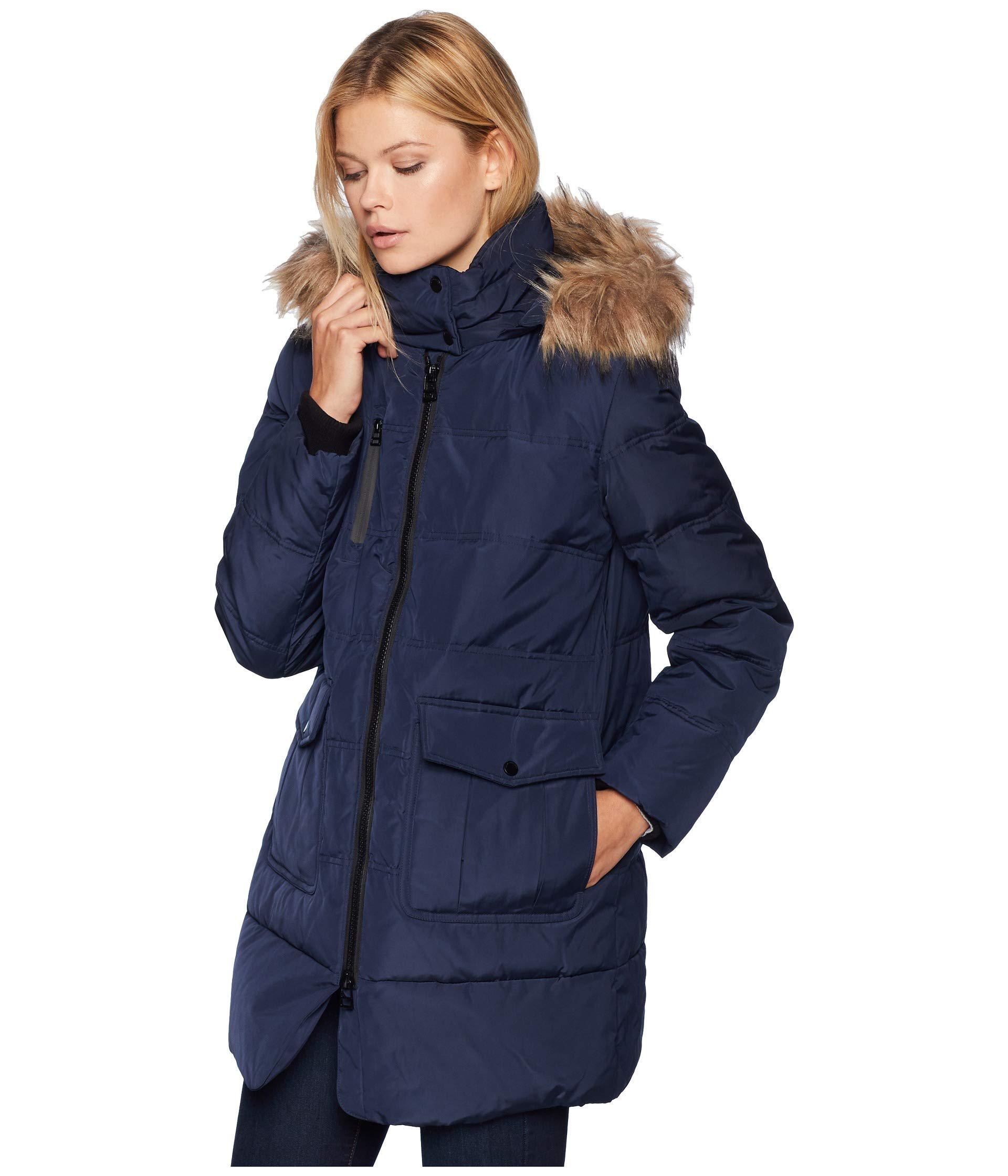 marc new york astoria faux fur trim anorak
