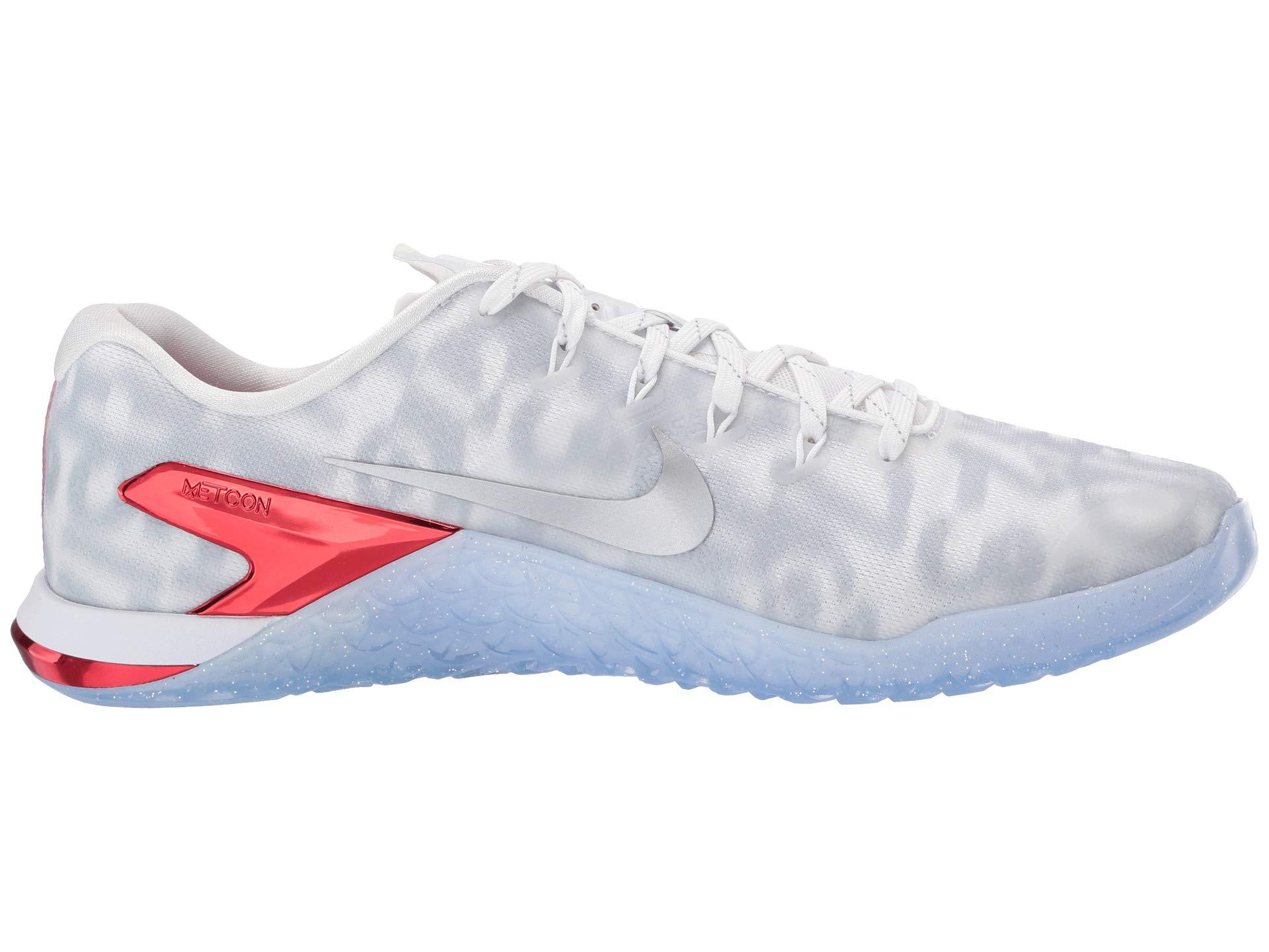 nike metcon 4 white metallic silver