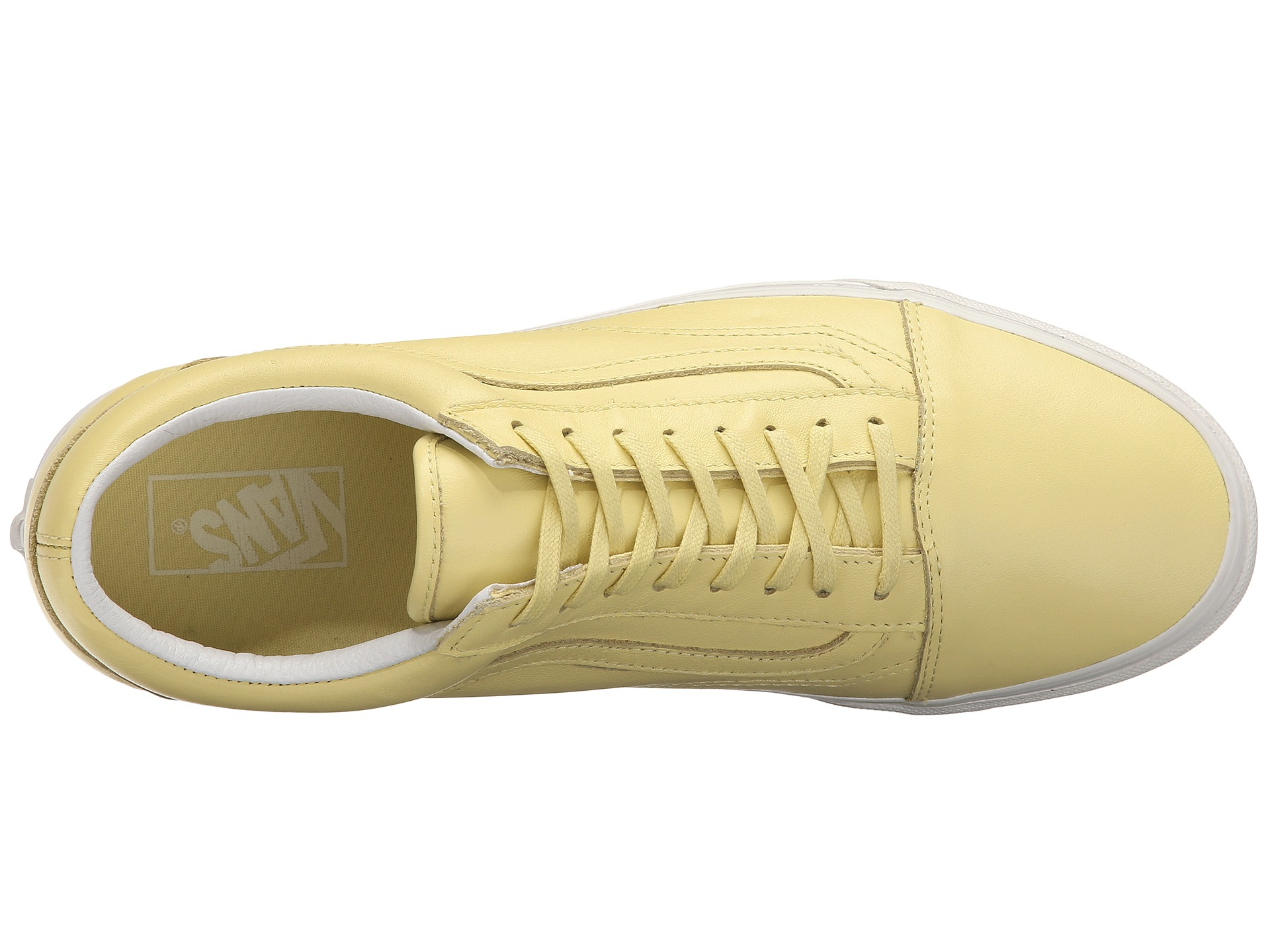 pastel yellow vans old skool