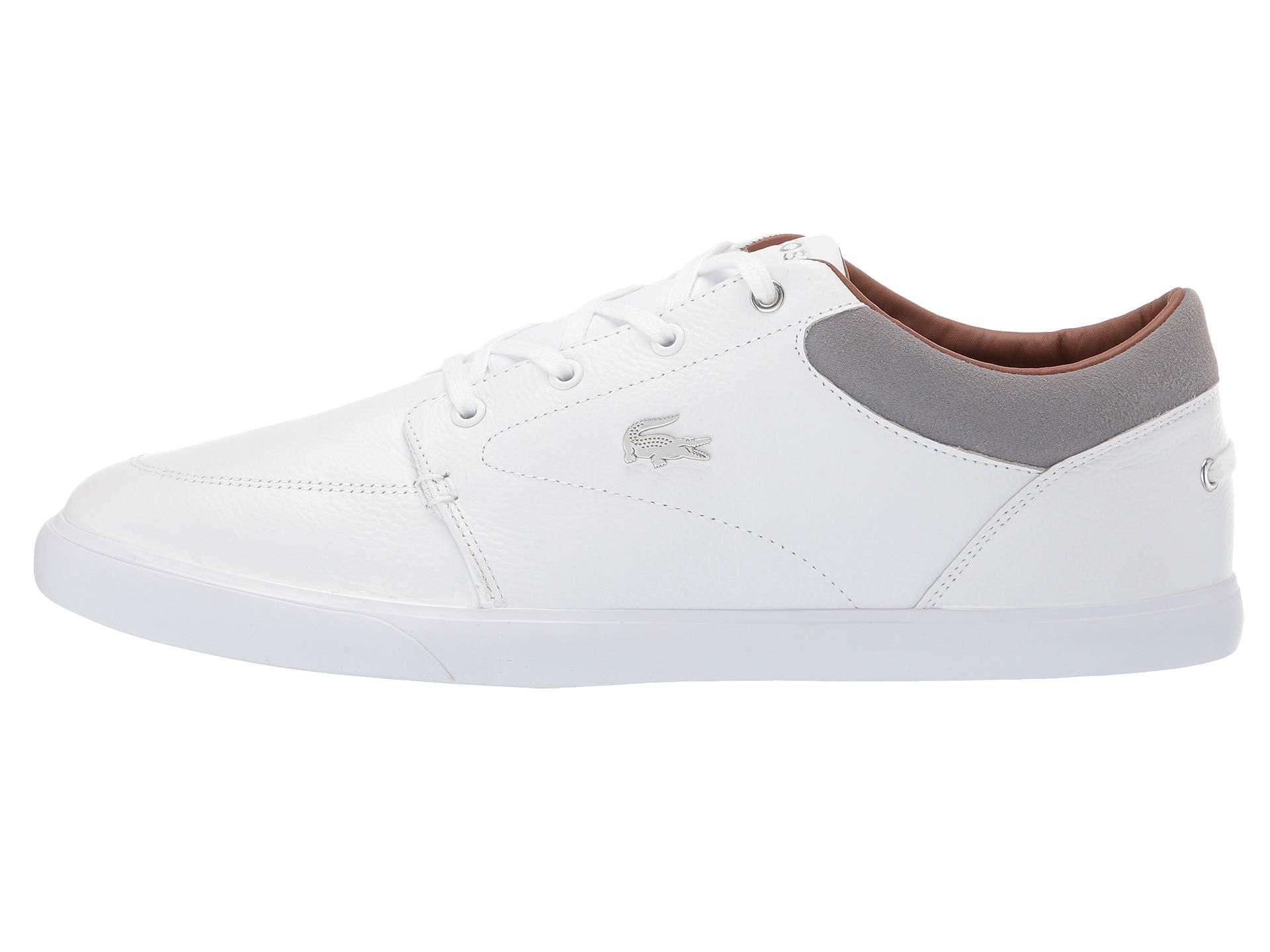 Lacoste Leather Bayliss 118 1 U (white/grey) Men's Shoes for Men - Lyst