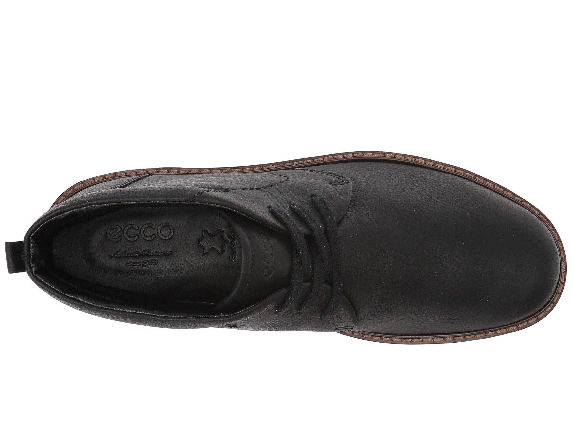 Ecco Leather Turn Gore-tex in Black for Men - Lyst