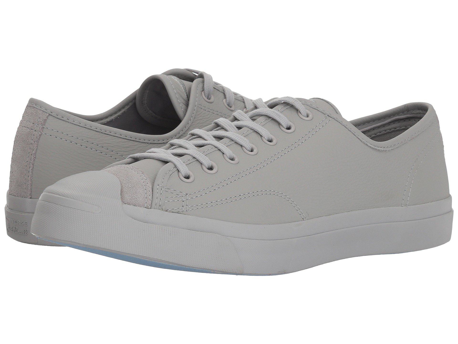 Converse Jack Purcell(r) Premium Leather (ash Grey/ash Grey) Shoes in Gray  for Men | Lyst