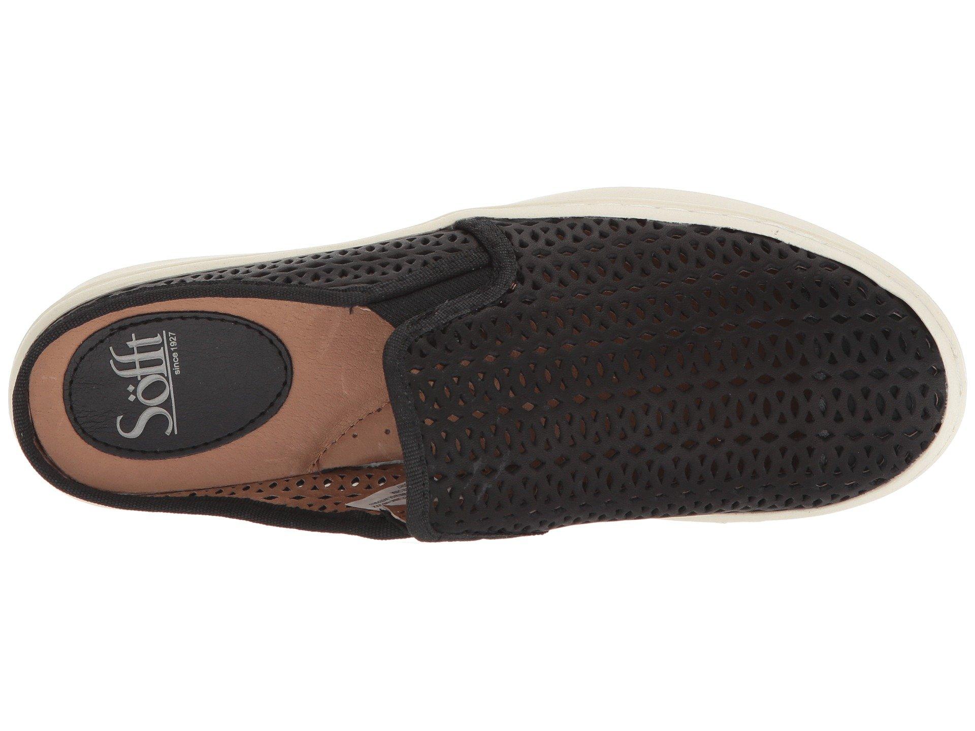 SÃ¶fft Leather Somers Ii Slide in Black - Lyst
