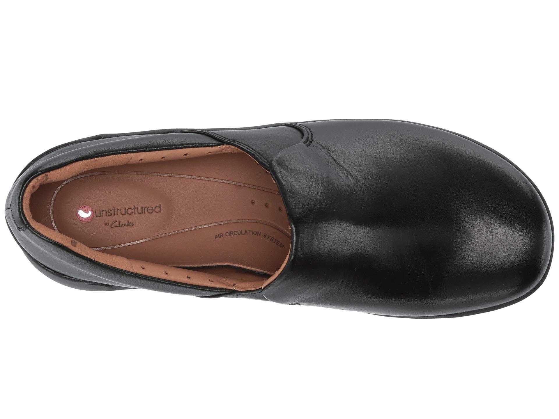 Clarks Leather Un Loop 2 Step in Black Leather (Black) - Lyst