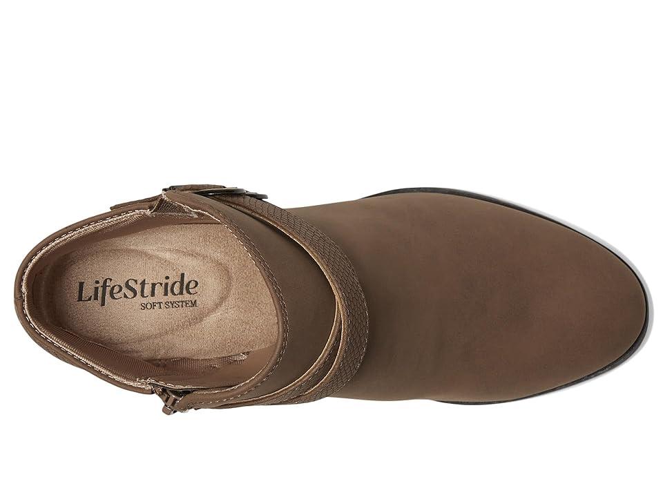 LifeStride Pointed Toe Ankle Booties in Brown Lyst
