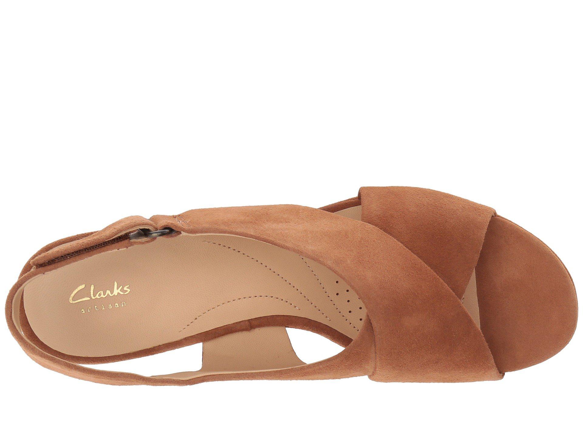 clarks maritsa lara tan suede