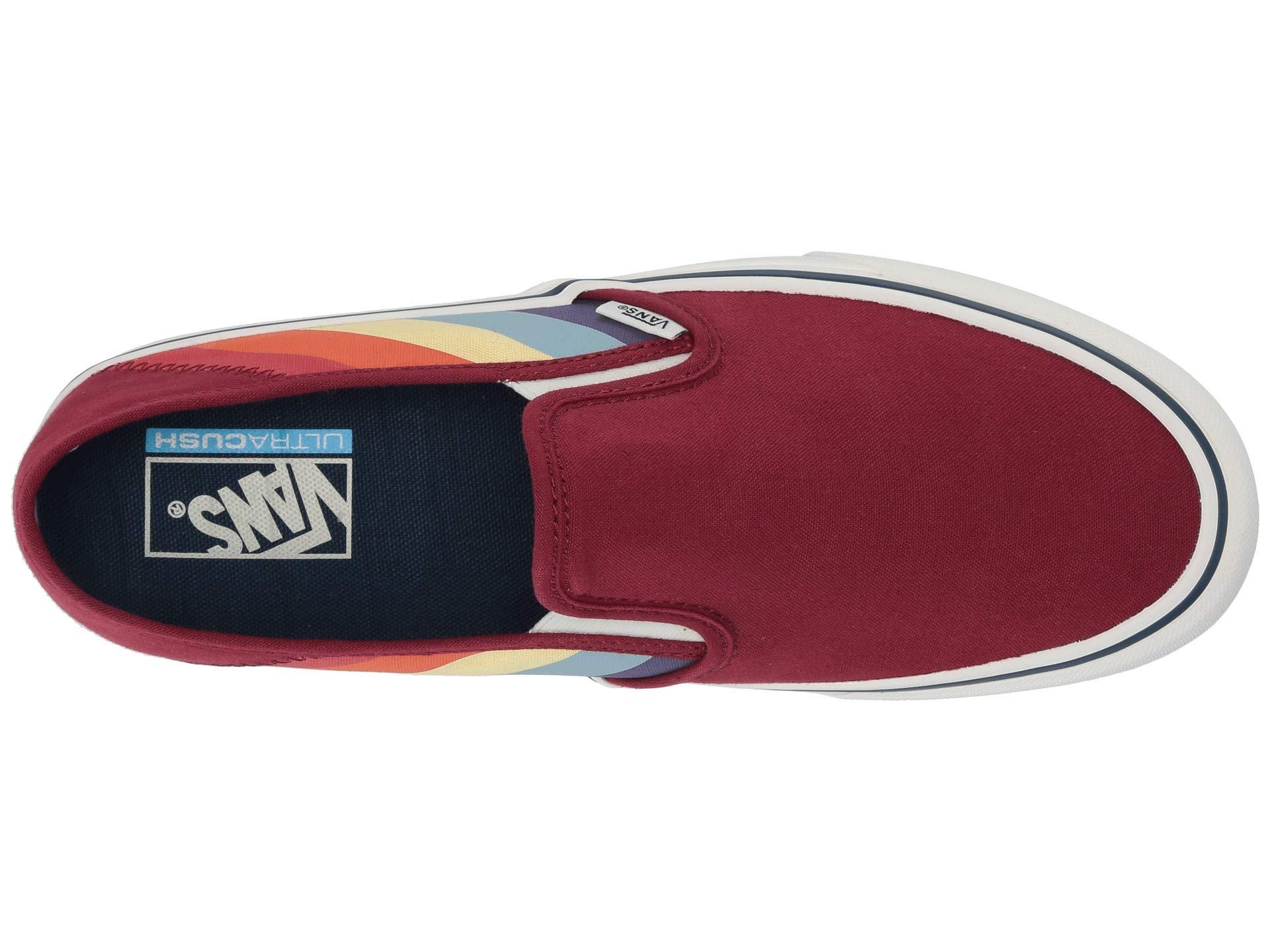 vans rad rainbow slip on