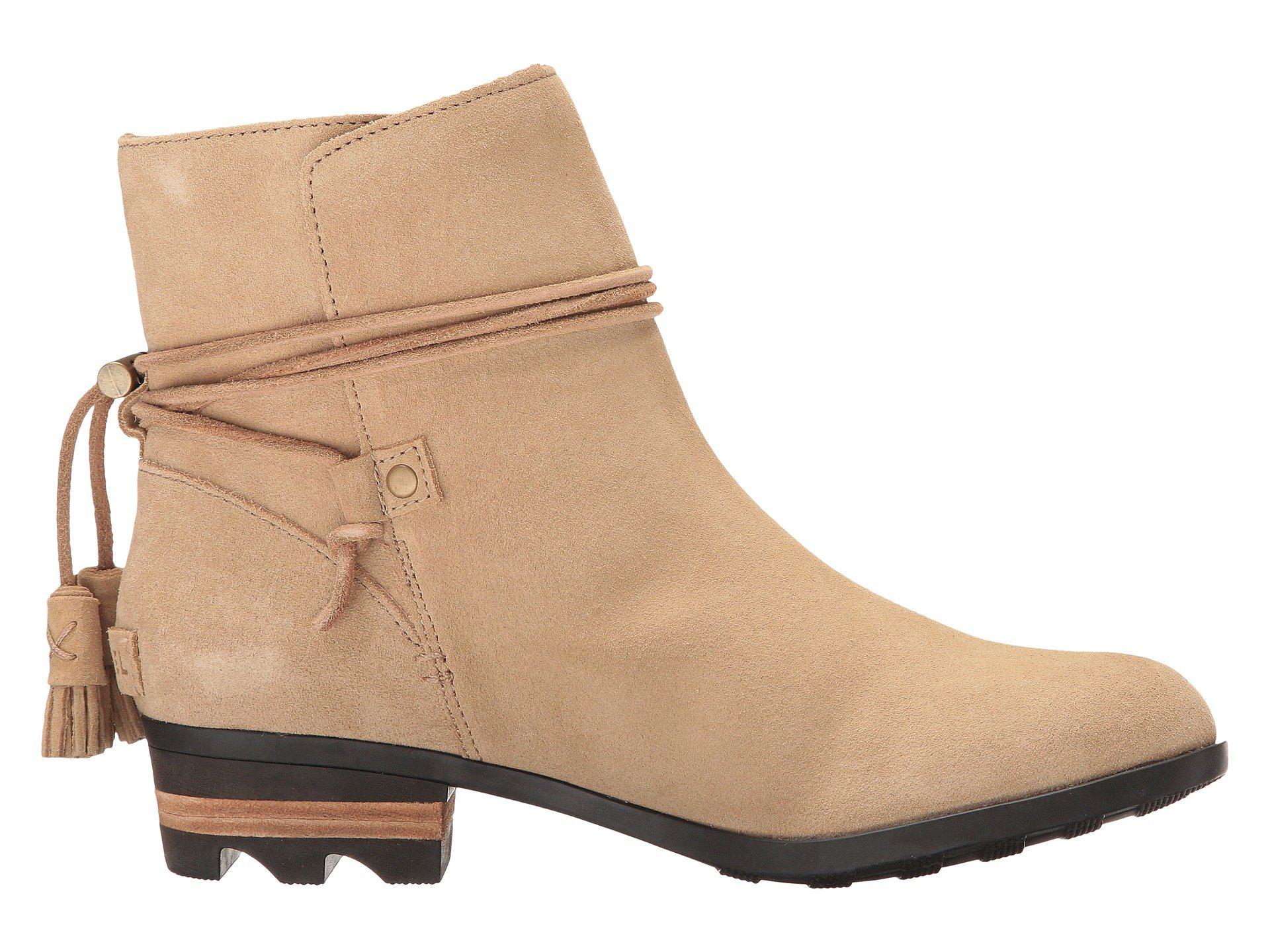 sorel farah short waterproof suede bootie