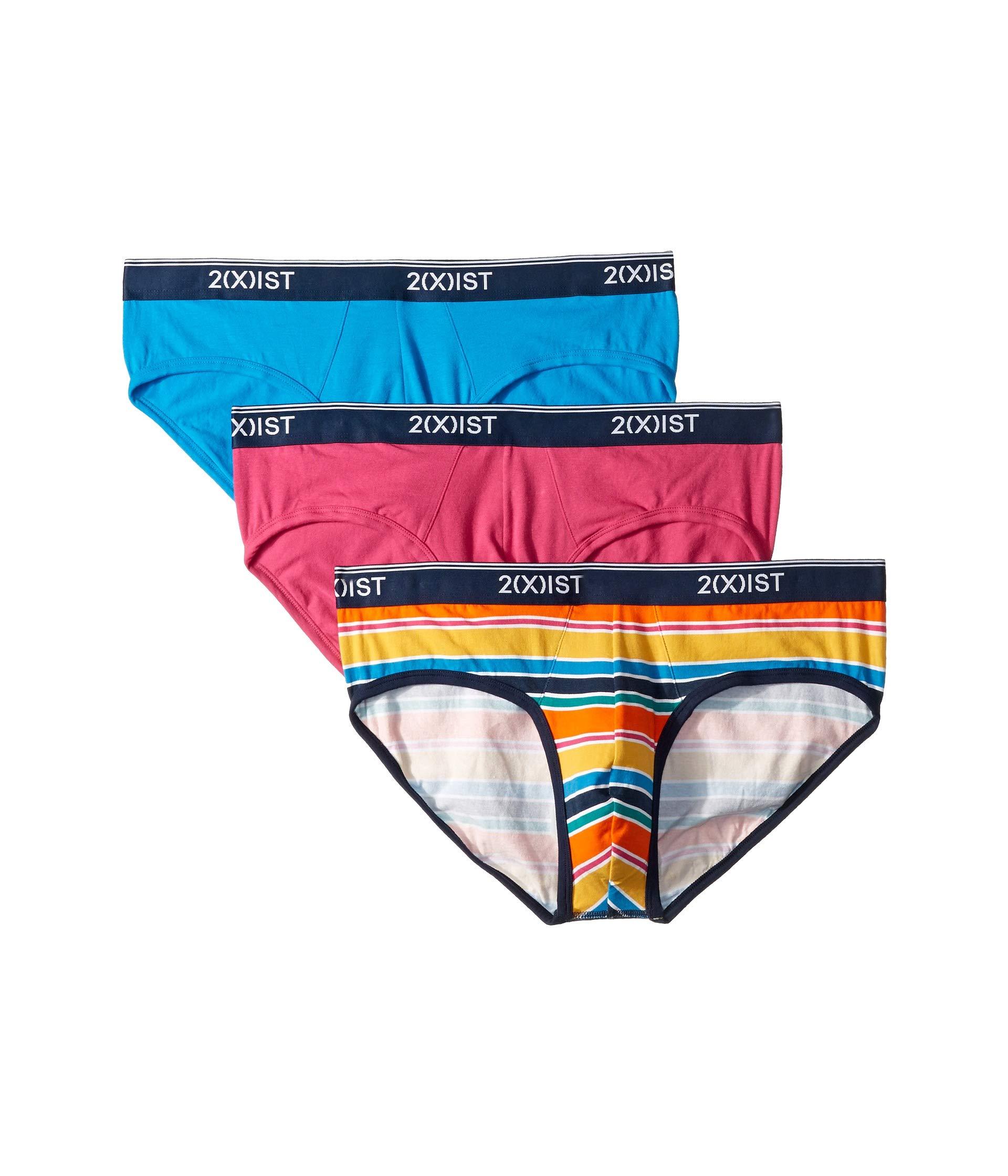 2xist 2(x)ist Cotton Stretch No Show Brief (black) Men's Underwear for