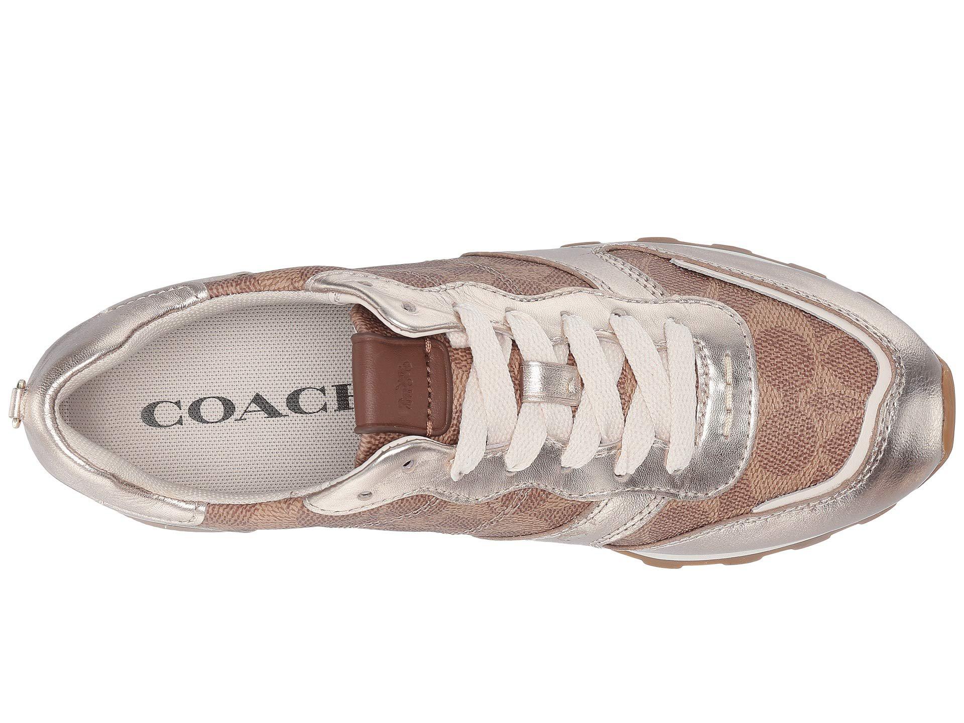 C118 Signature Coated Metallic Lyst With Coach Canvas Runner SqzMpUV