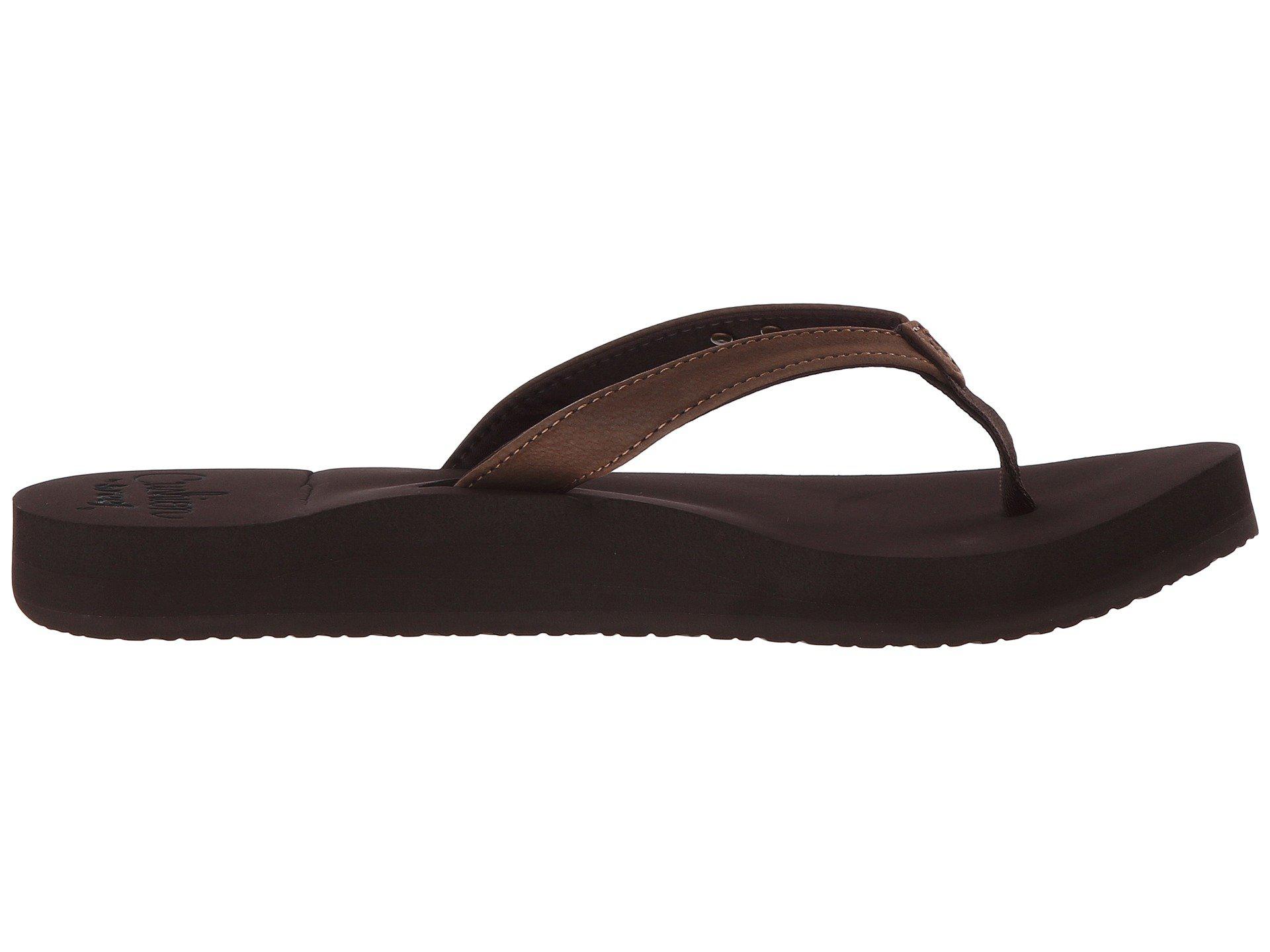 Lyst - Reef Cushion Luna (brown) Women's Sandals in Black