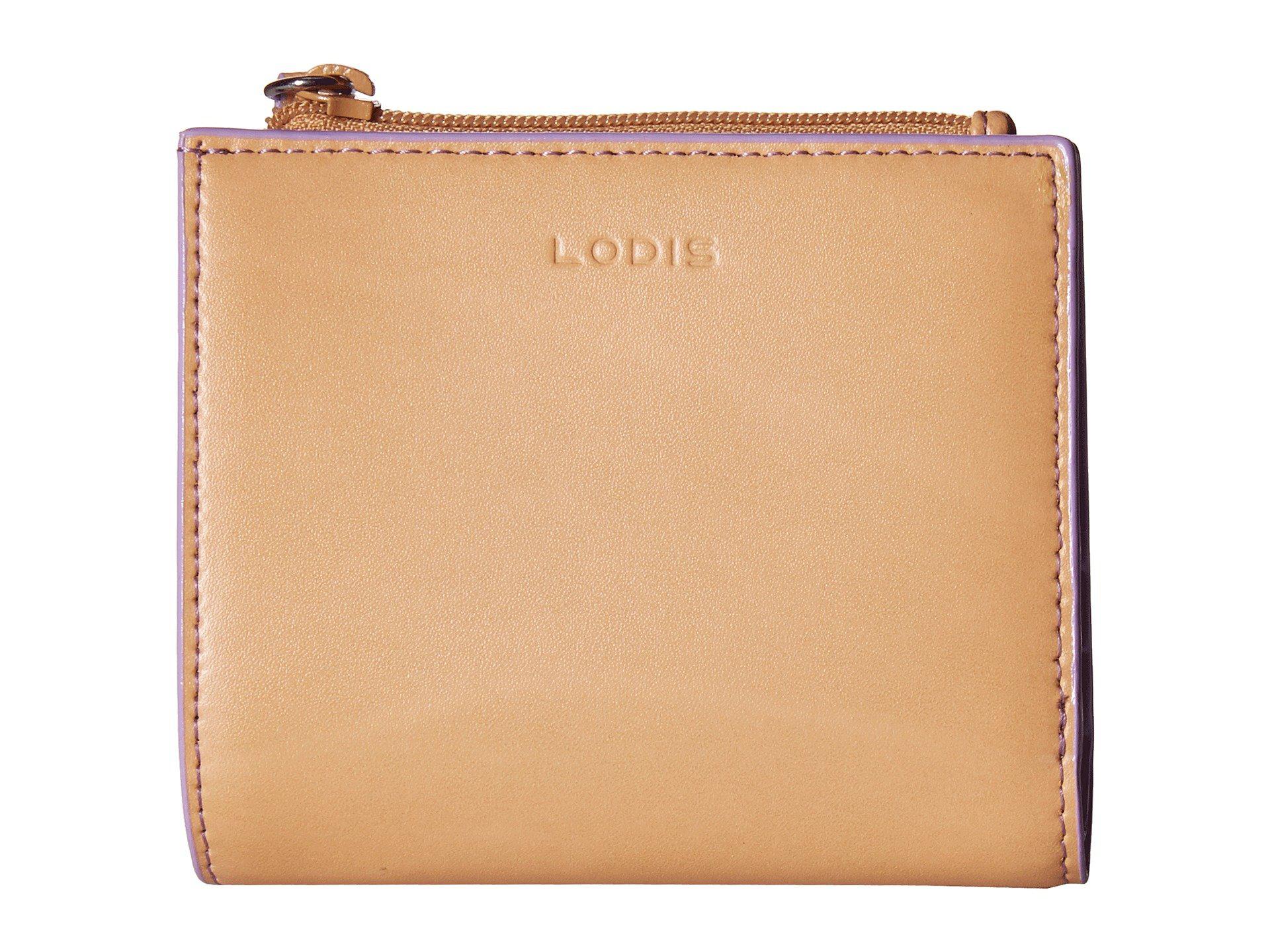 Lodis Leather Audrey Rfid Aldis Wallet (blue/hot Pink) Wallet Handbags
