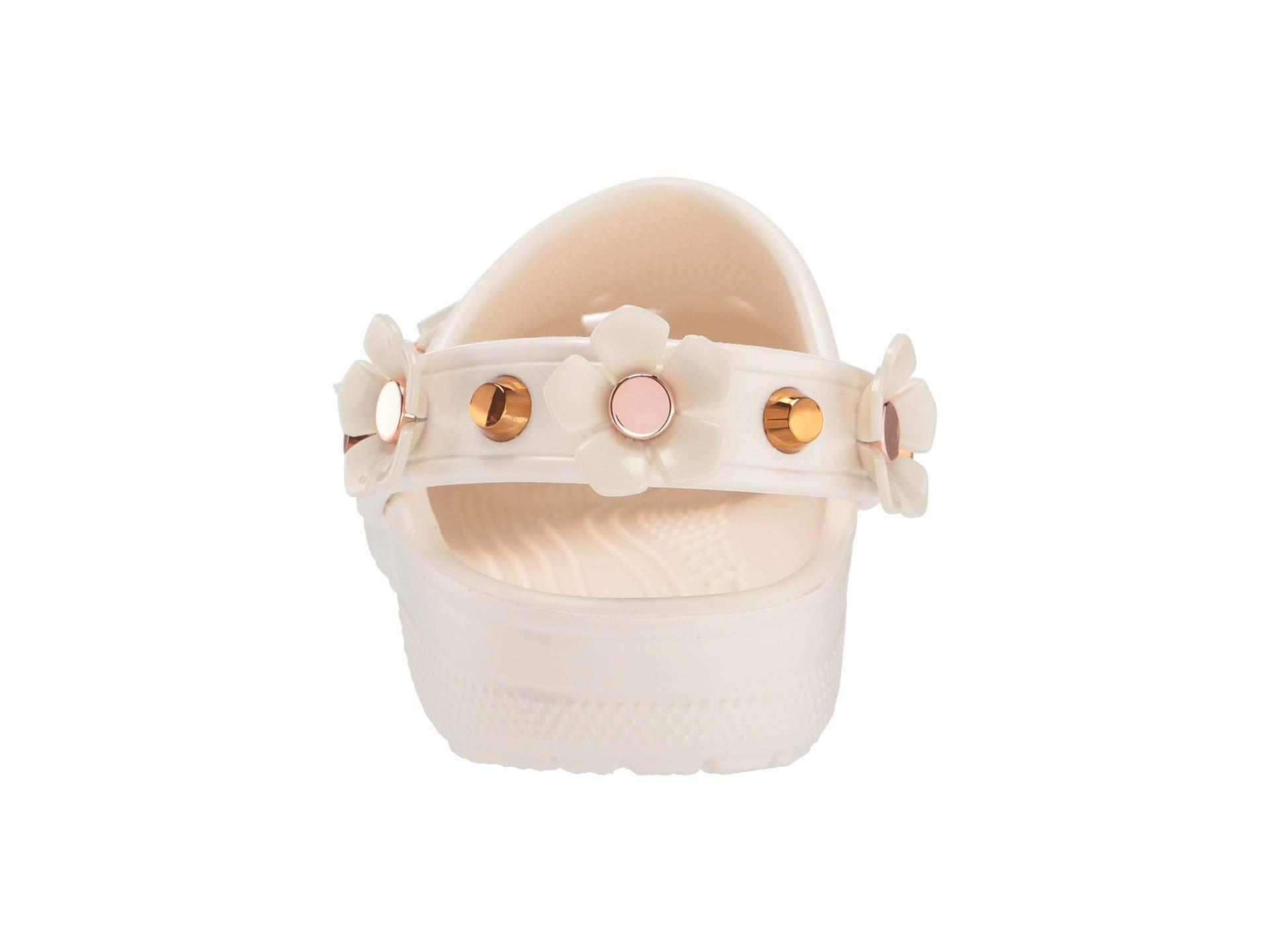 classic metallic blooms clog