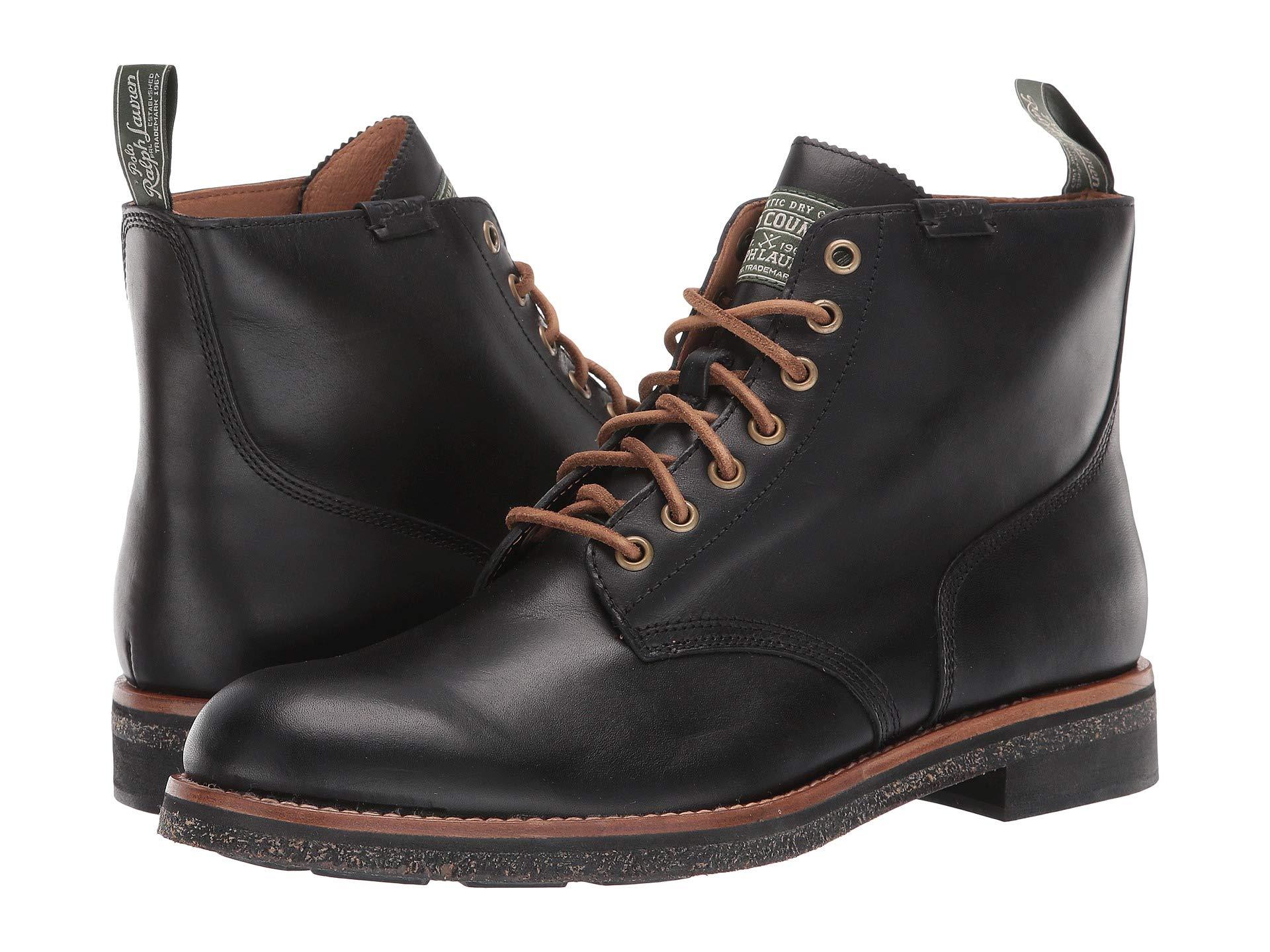 Polo Ralph Lauren Army Boot in Black for Men | Lyst