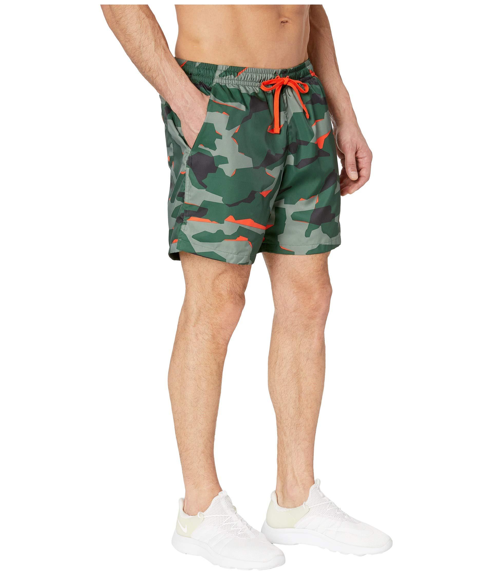 Nike Nsw Camo Shorts Woven (fir/fir/team Orange/white) Men's Shorts in  Green for Men | Lyst