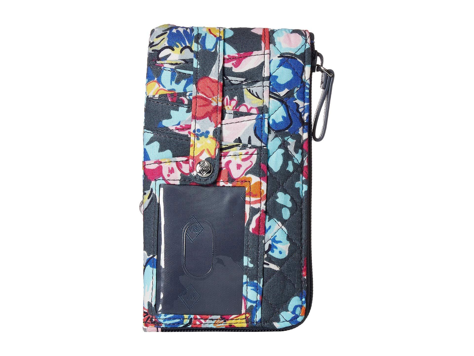 Vera Bradley Iconic Rfid Ultimate Card Case (pretty Posies) Wallet Lyst