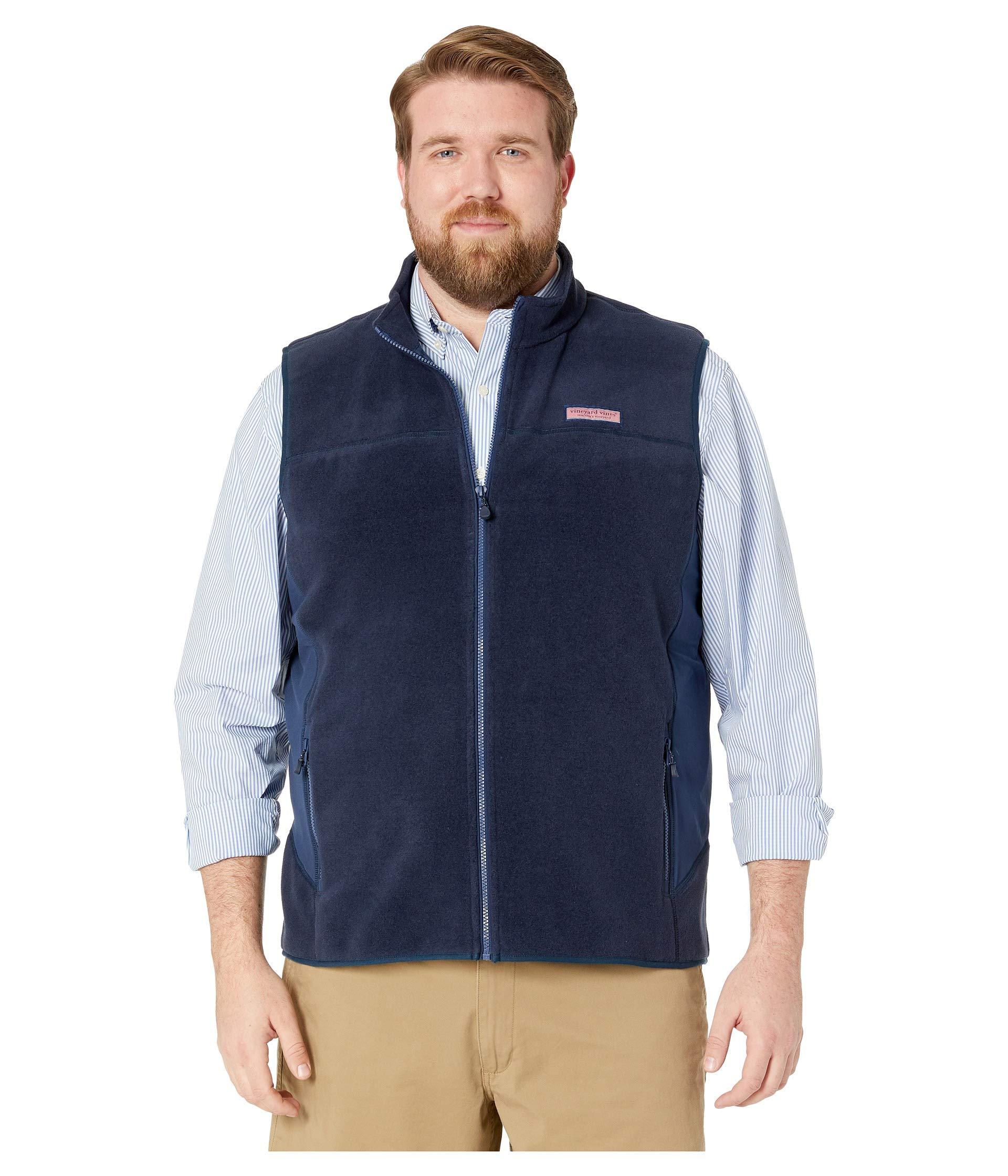Vineyard Vines Tech Fleece Harbor Vest in Navy (Blue) for Men Lyst