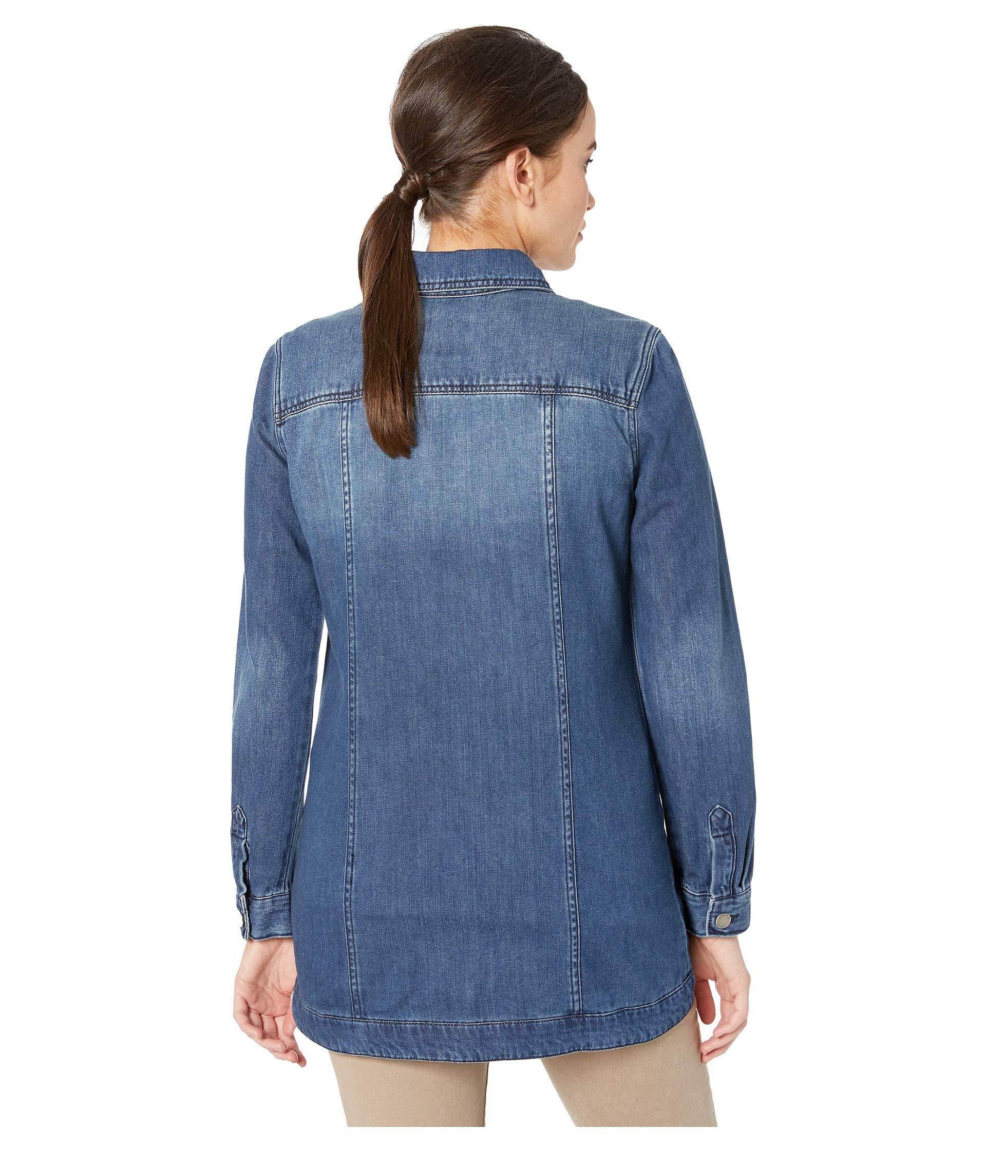 liverpool high low denim jacket