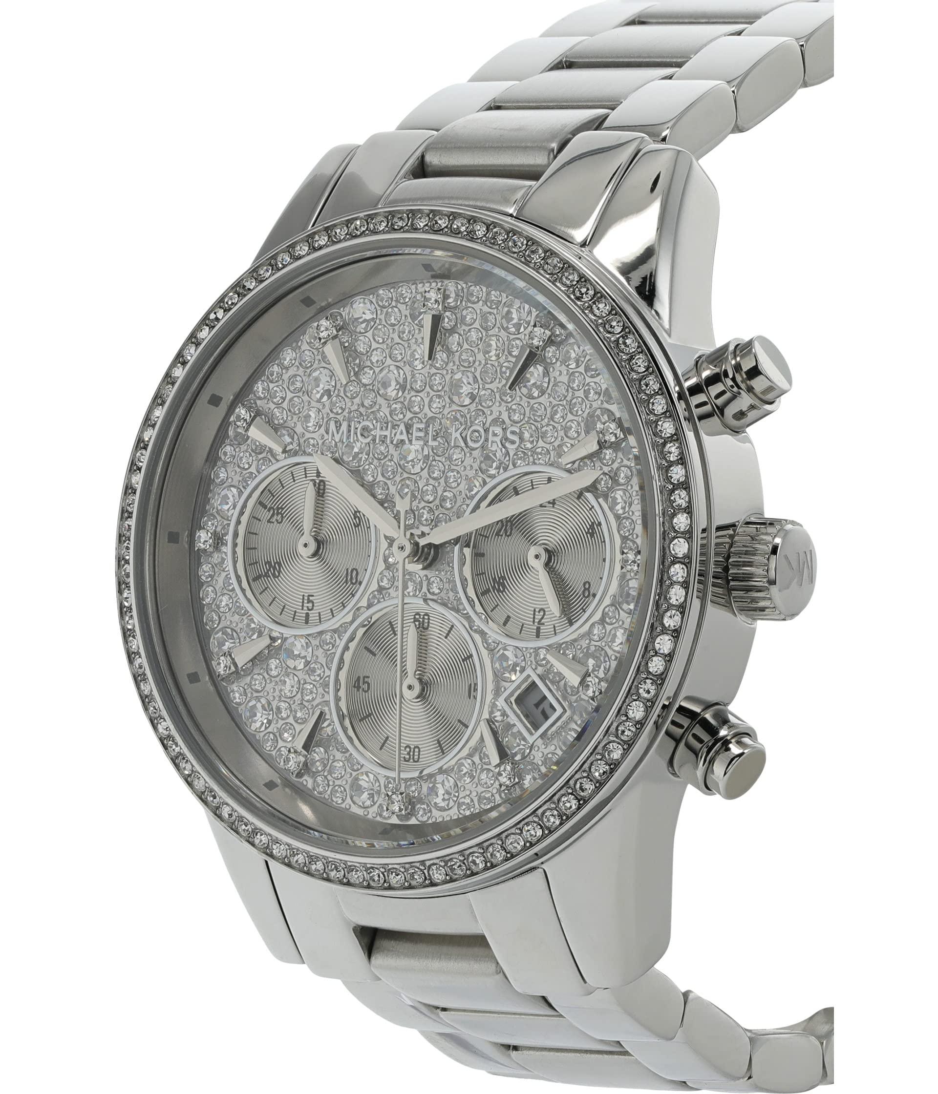 Michael Kors Mk7301 - Ritz Chronograph Stainless Steel Watch in Gray | Lyst