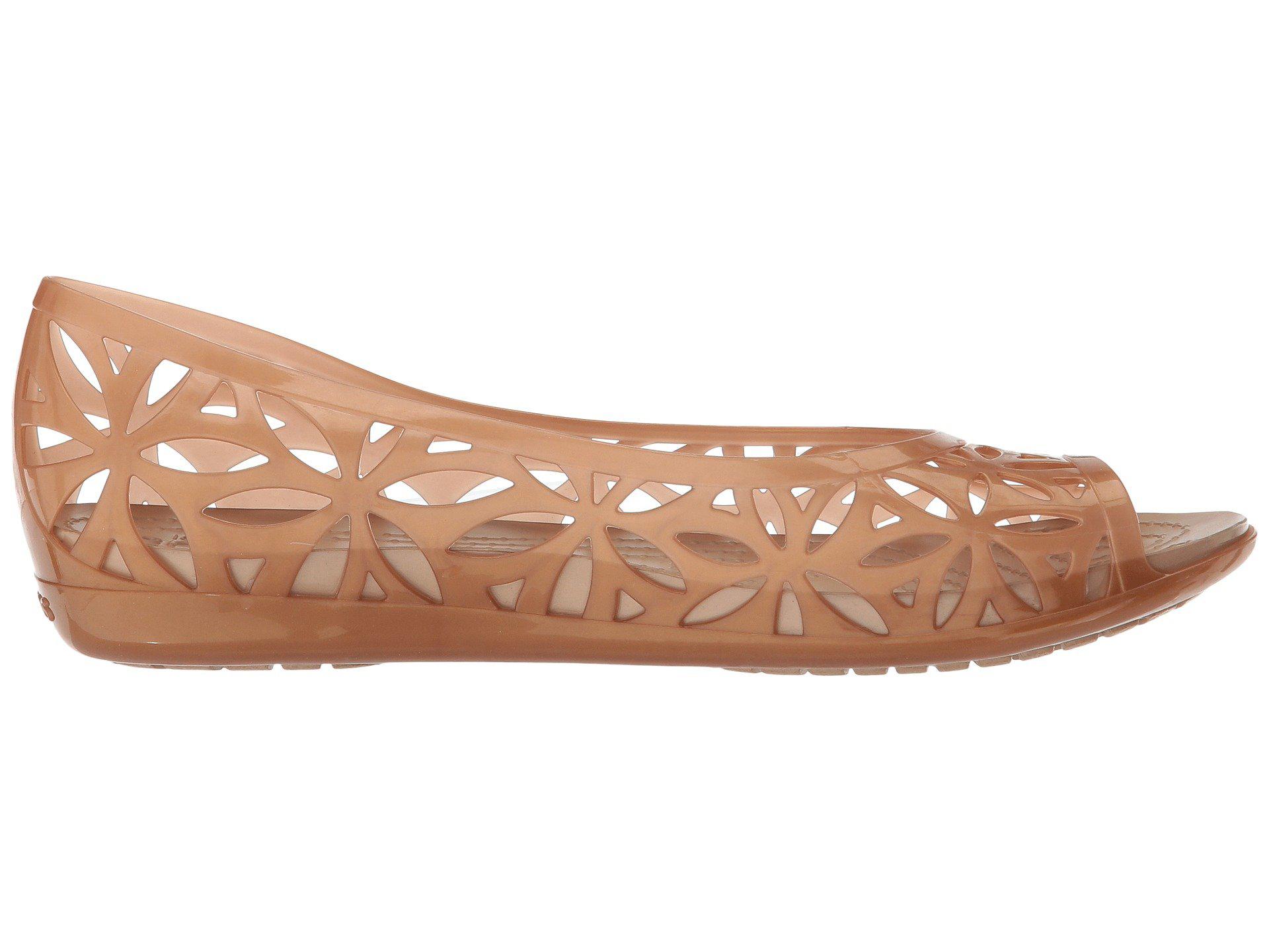 Crocsâ¢ Isabella Jelly Ii Flat (dark Gold/gold) Women's Flat Shoes - Lyst