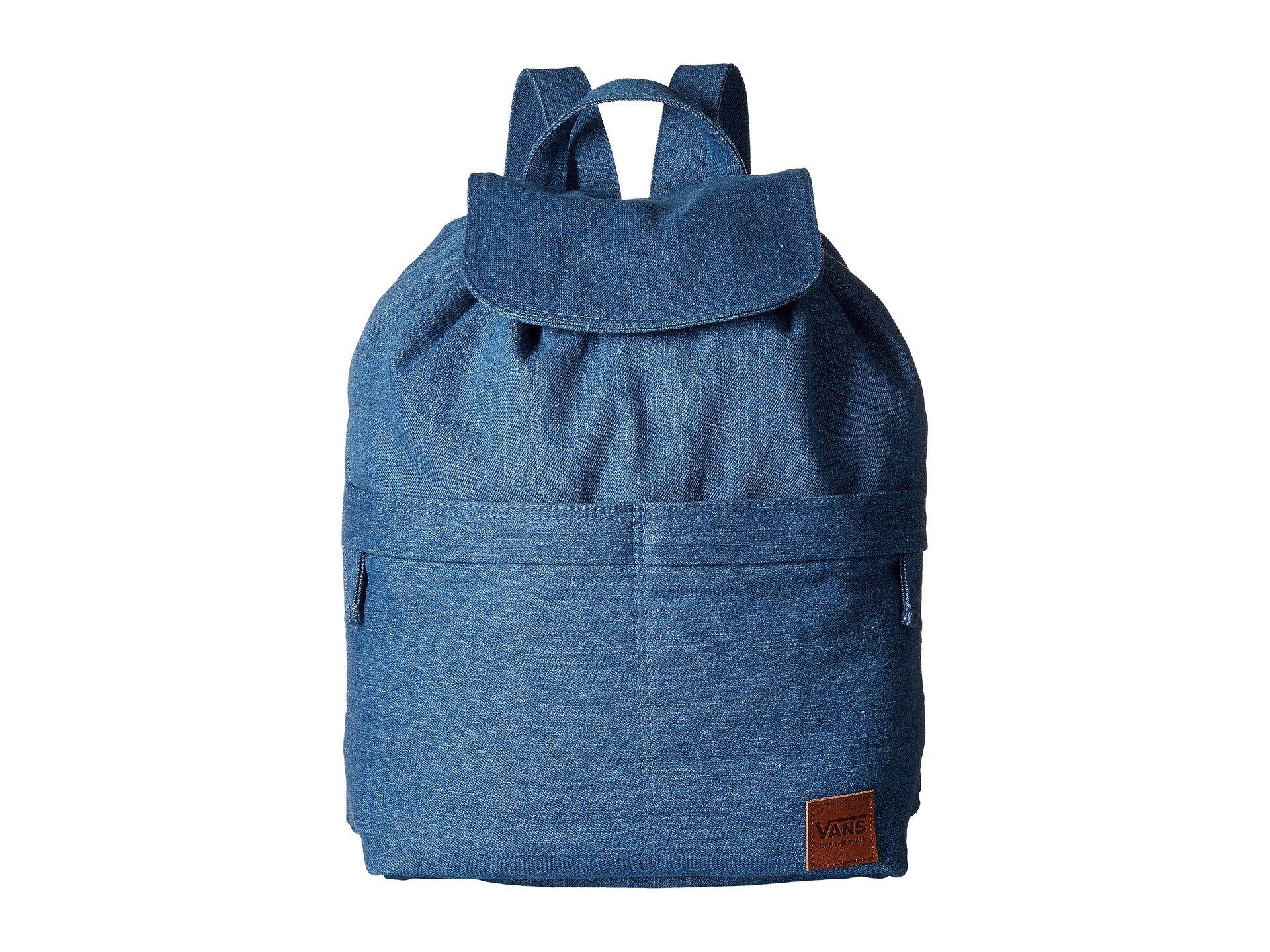 denim backpack vans