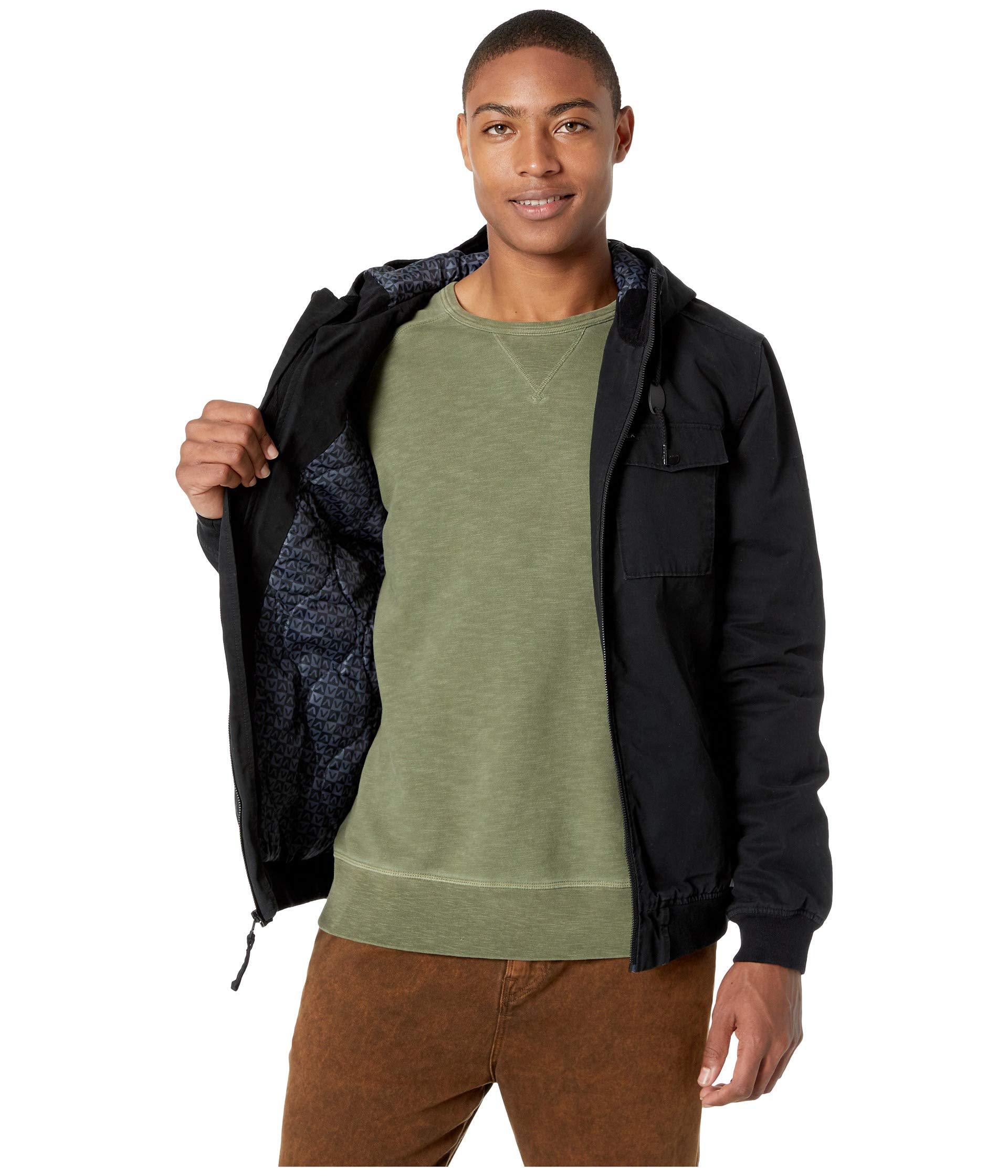 rvca hooded bomber ii jacket