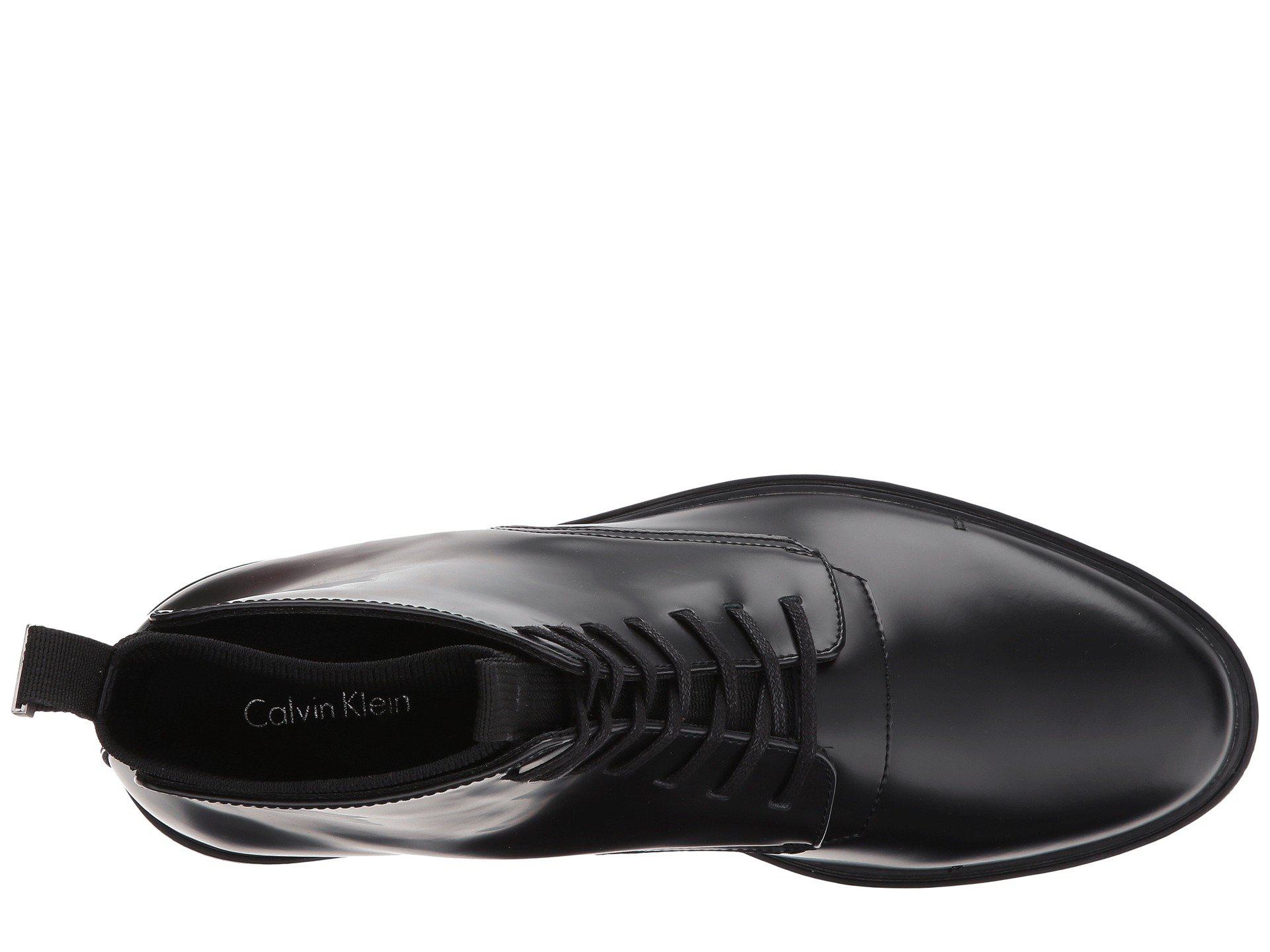 calvin klein devlin box leather boots