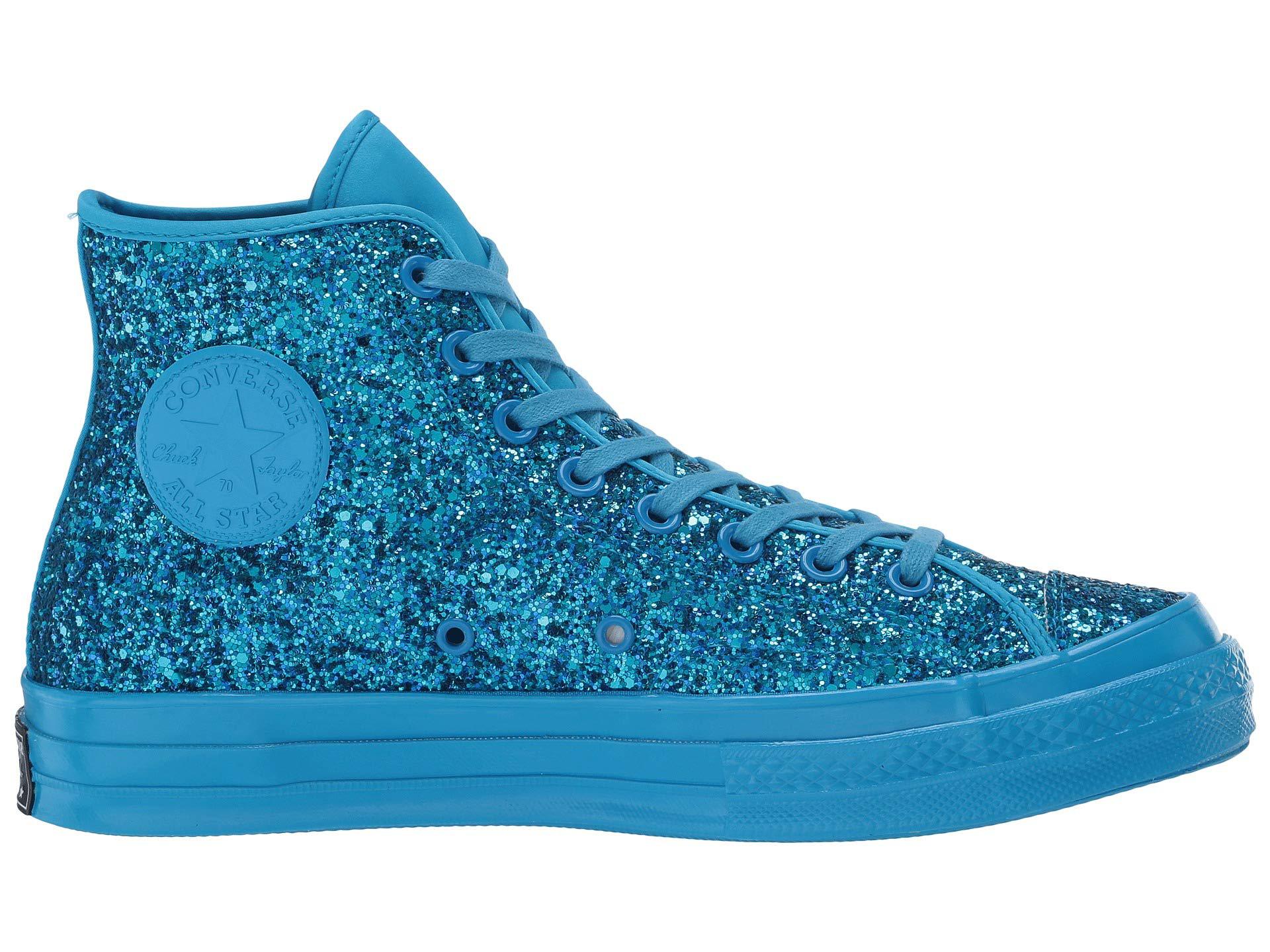 blue glitter converse