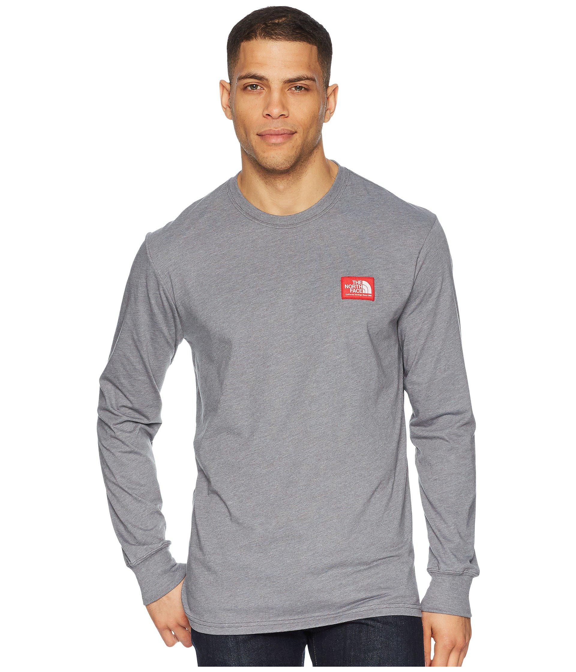 North Face Cotton Long Sleeve Patch Tee 