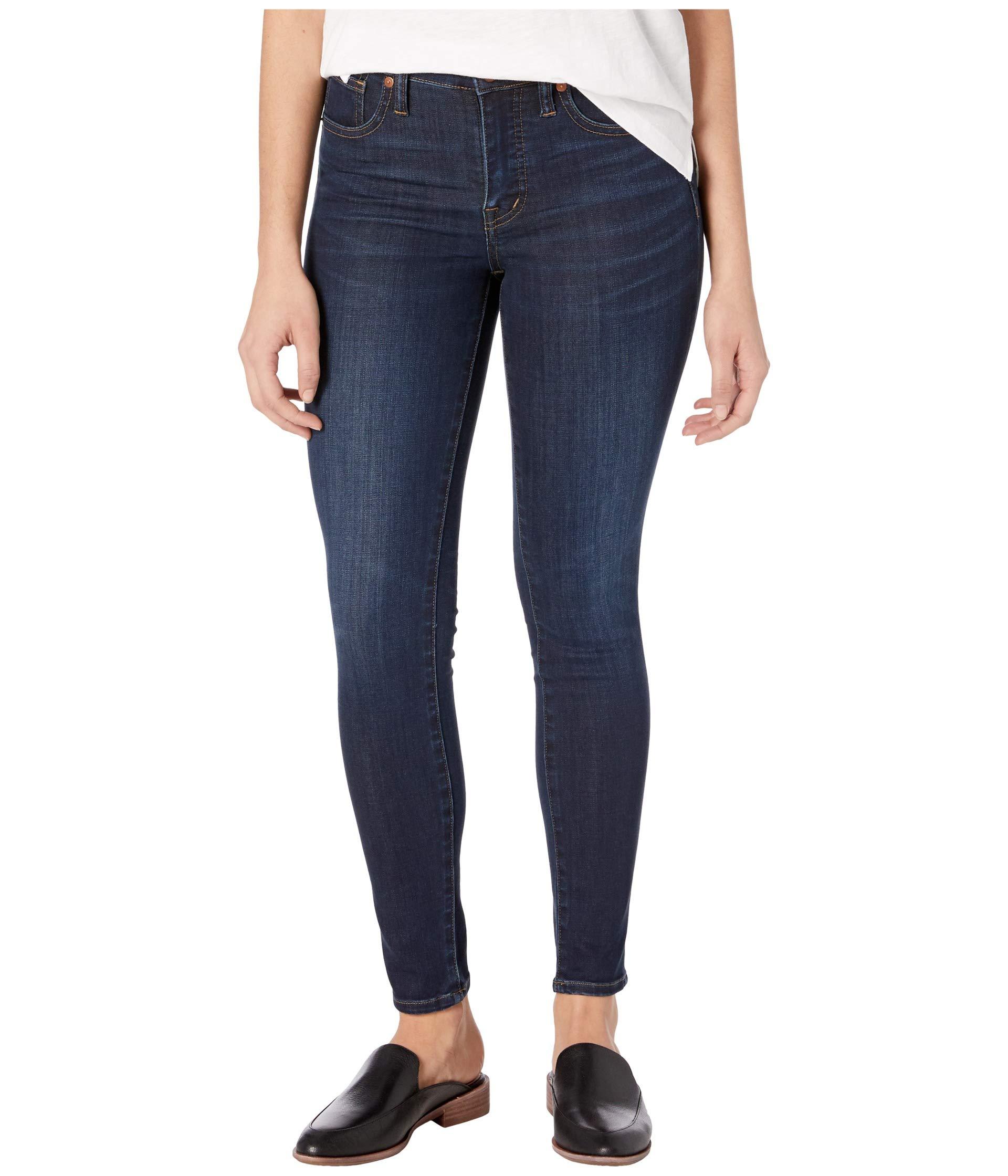 Madewell 9 Mid Rise Skinny Jeans In Larkspur Wash Tm Denim Edition In Blue Lyst 8276