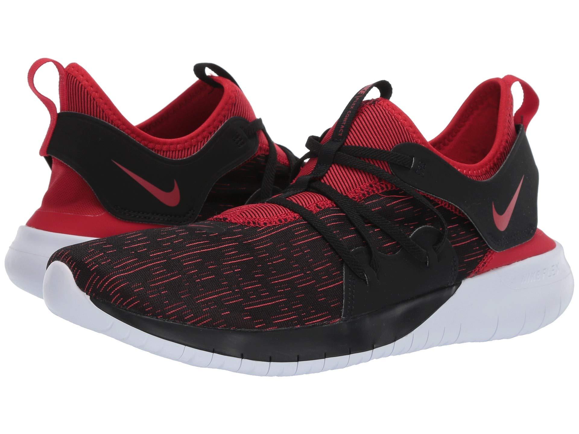 nike flex red and black